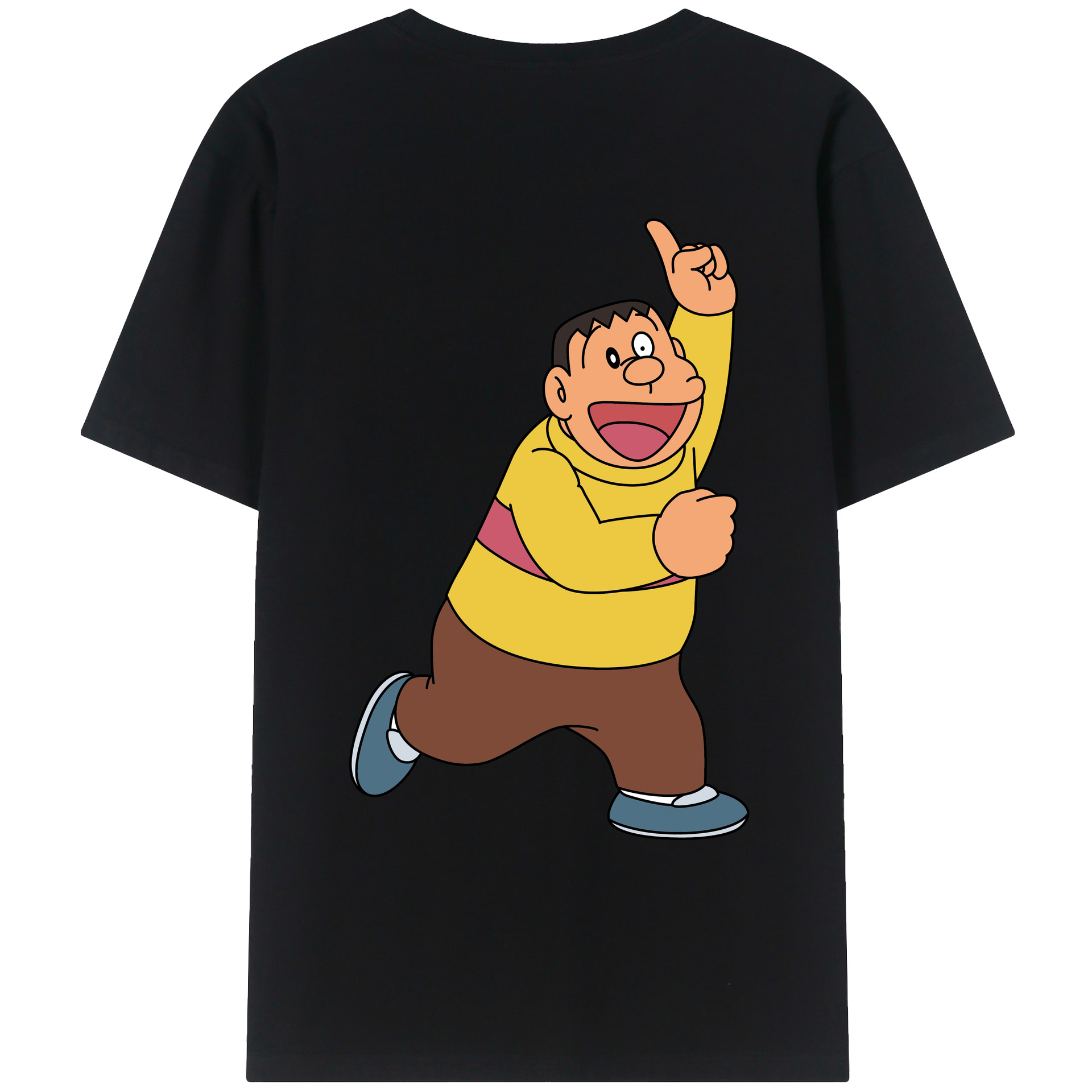 （画像用） ドラえもん 剛田武 Doraemon Gouta Takeshi レディース半袖Tシャツ(バックプリント)