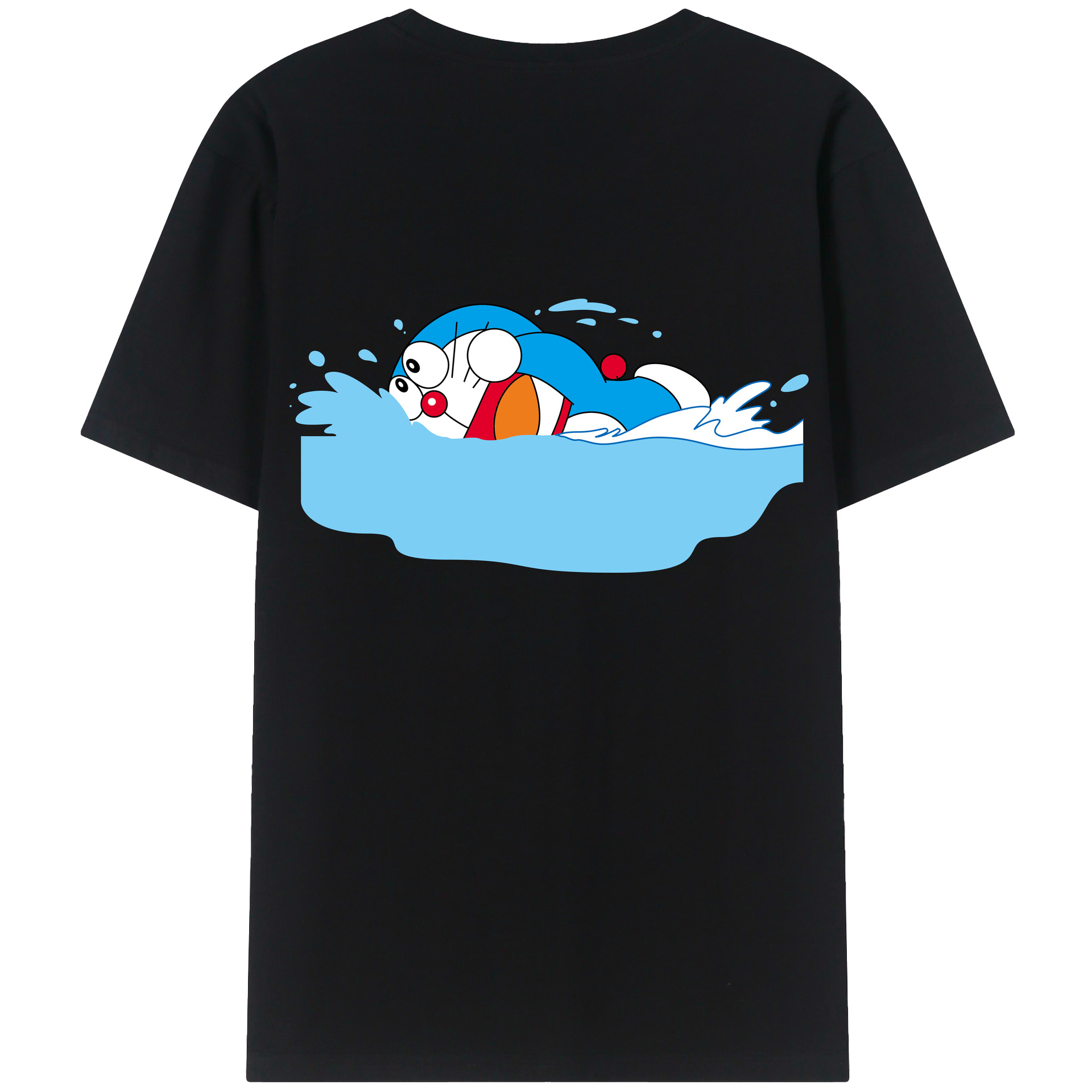 （画像用） ドラえもん Doraemon レディース半袖Tシャツ(バックプリント)