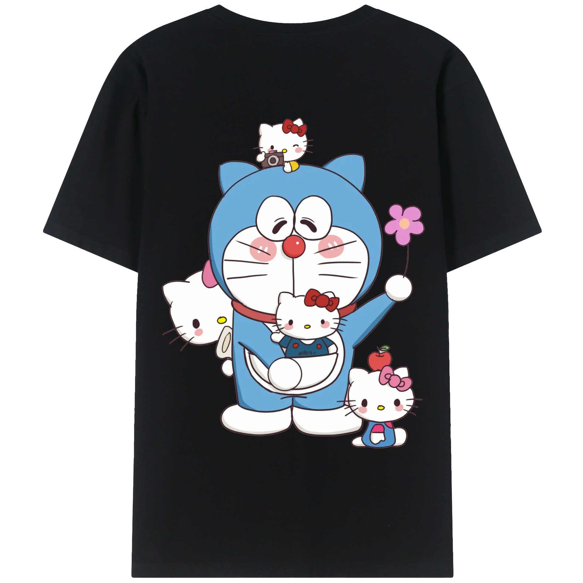 （画像用） ドラえもん Doraemon レディース半袖Tシャツ(バックプリント)