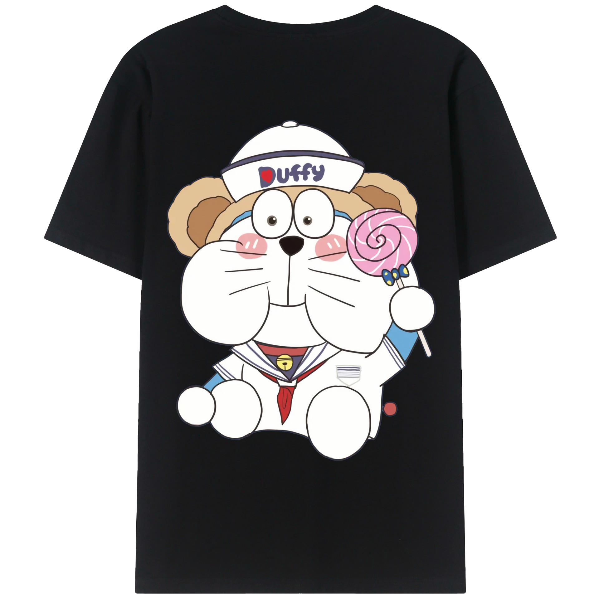 （画像用） ドラえもん Doraemon レディース半袖Tシャツ(バックプリント)