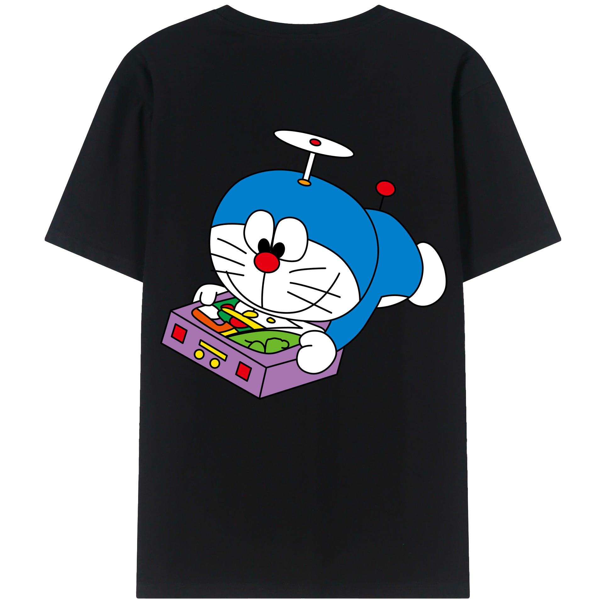 （画像用） ドラえもん Doraemon レディース半袖Tシャツ(バックプリント)
