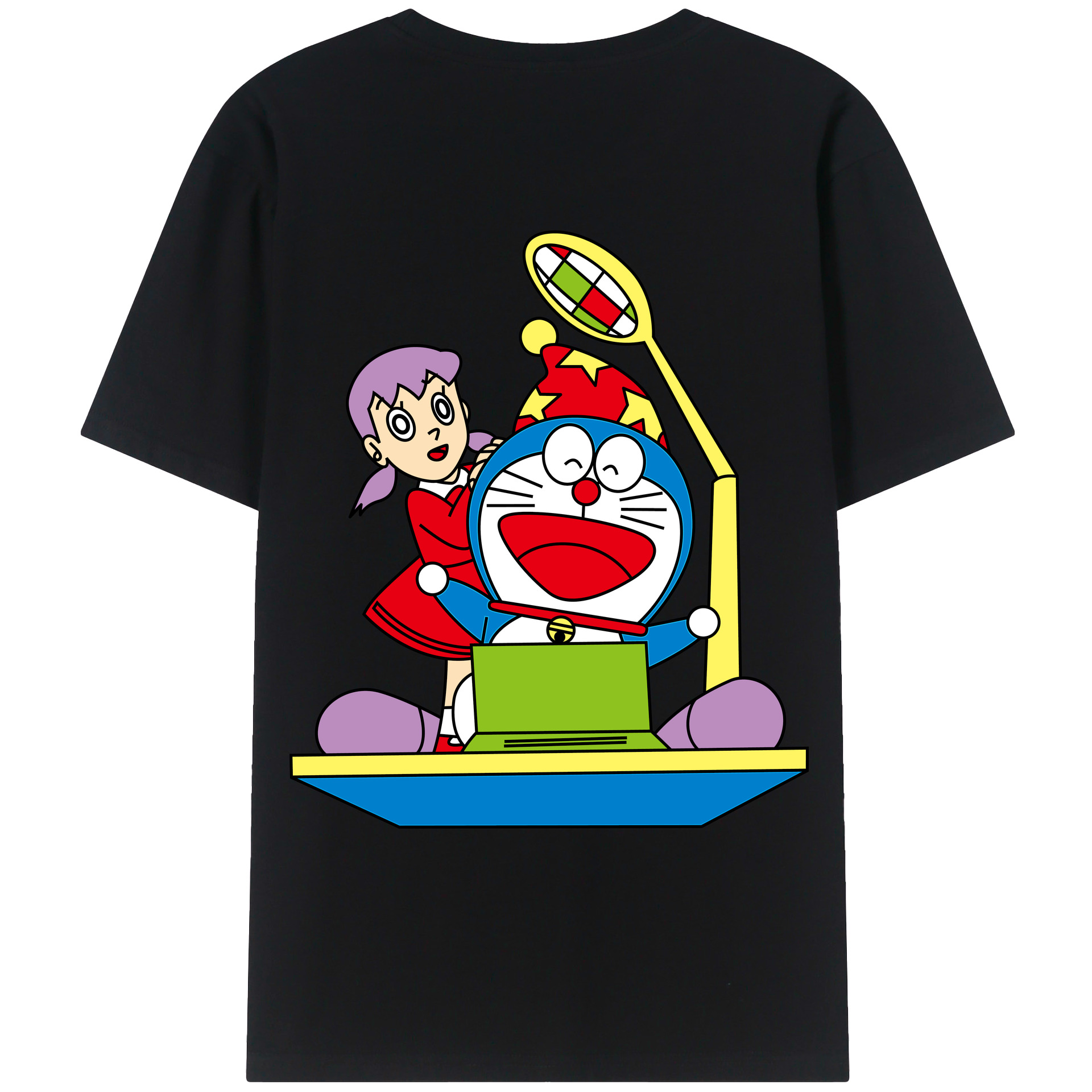 （画像用） ドラえもん みなもと しずか Doraemon Shizuka Minamoto レディース半袖Tシャツ(バックプリント)