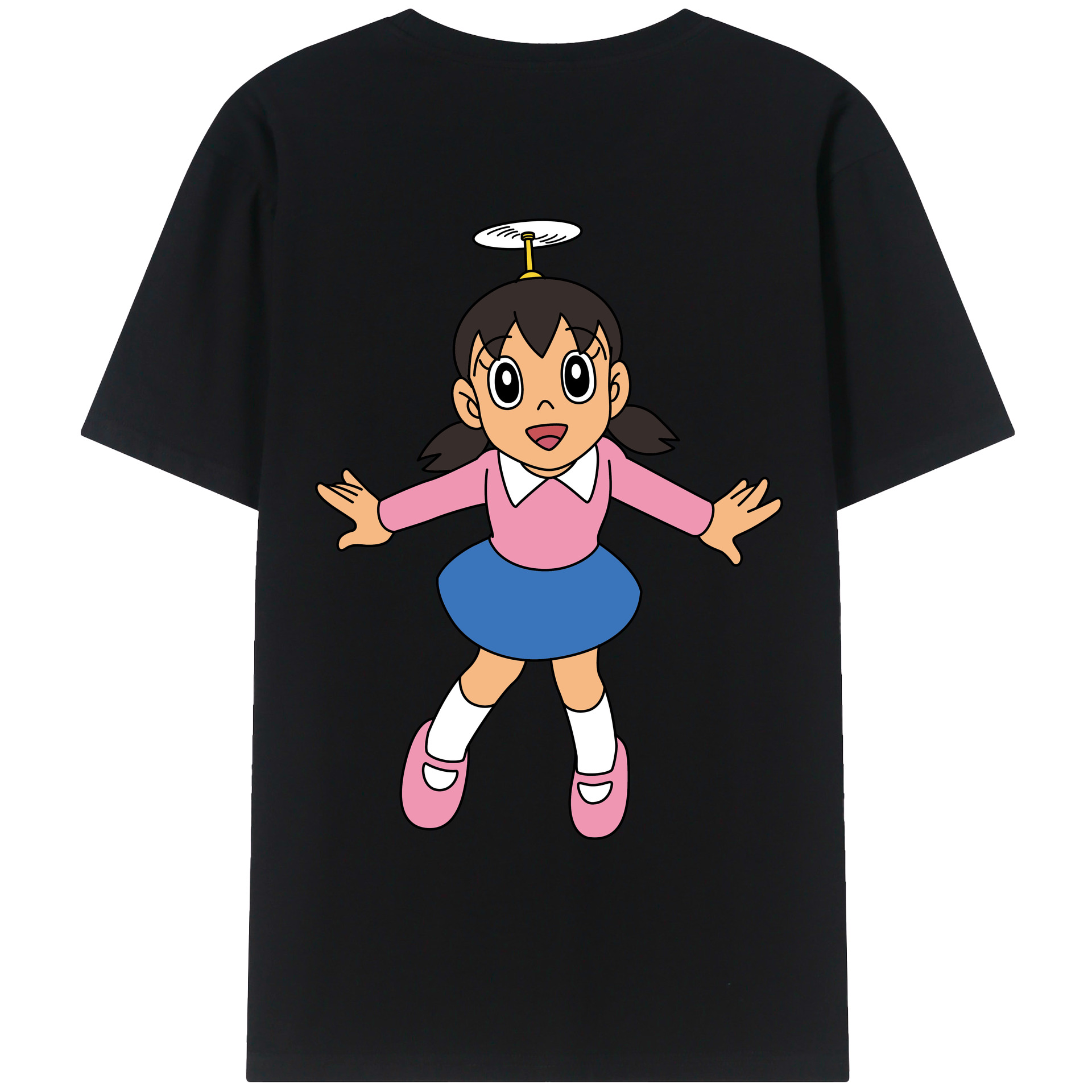 （画像用） ドラえもん みなもと しずか Doraemon Shizuka Minamoto レディース半袖Tシャツ(バックプリント)