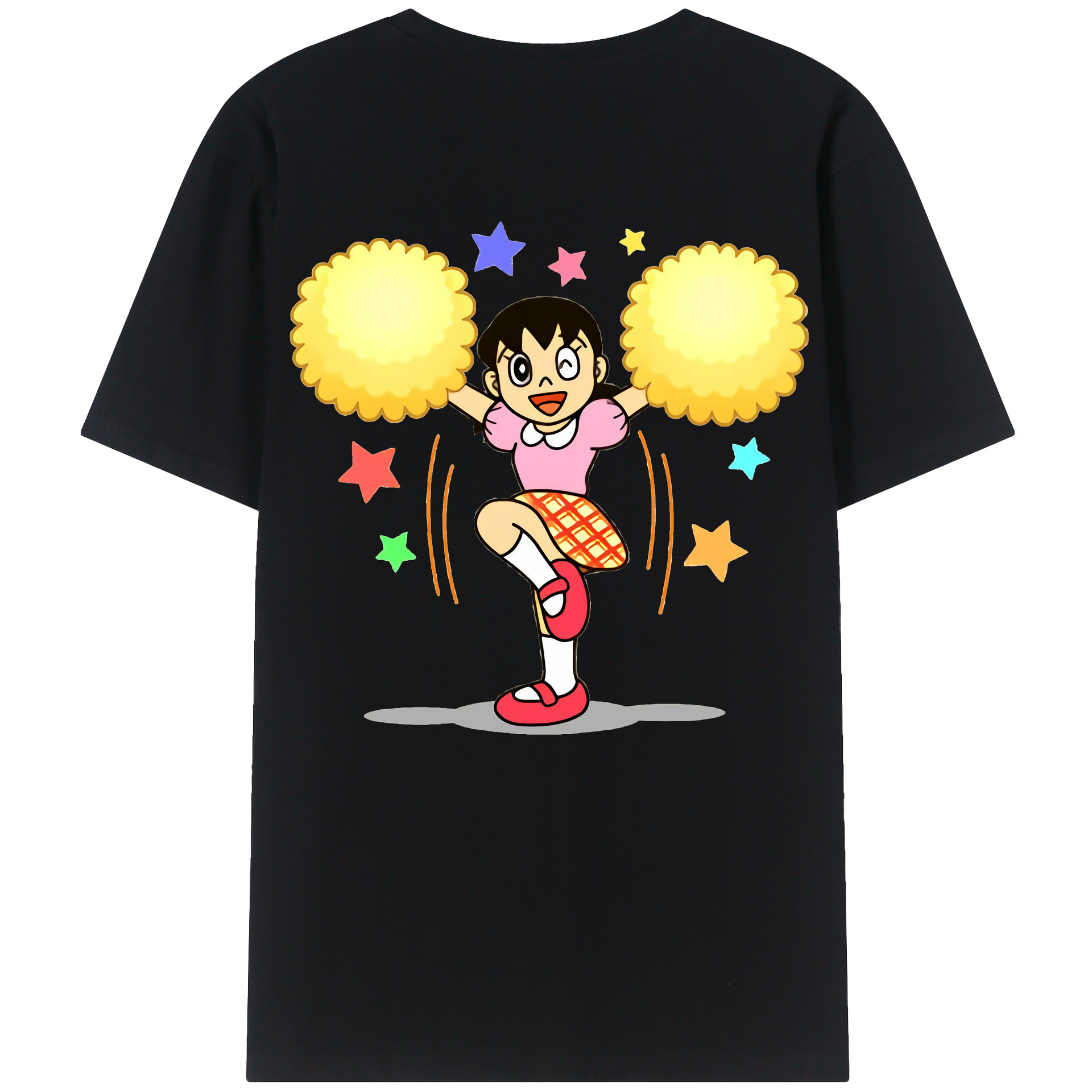 （画像用） ドラえもん みなもと しずか Doraemon Shizuka Minamoto レディース半袖Tシャツ(バックプリント)