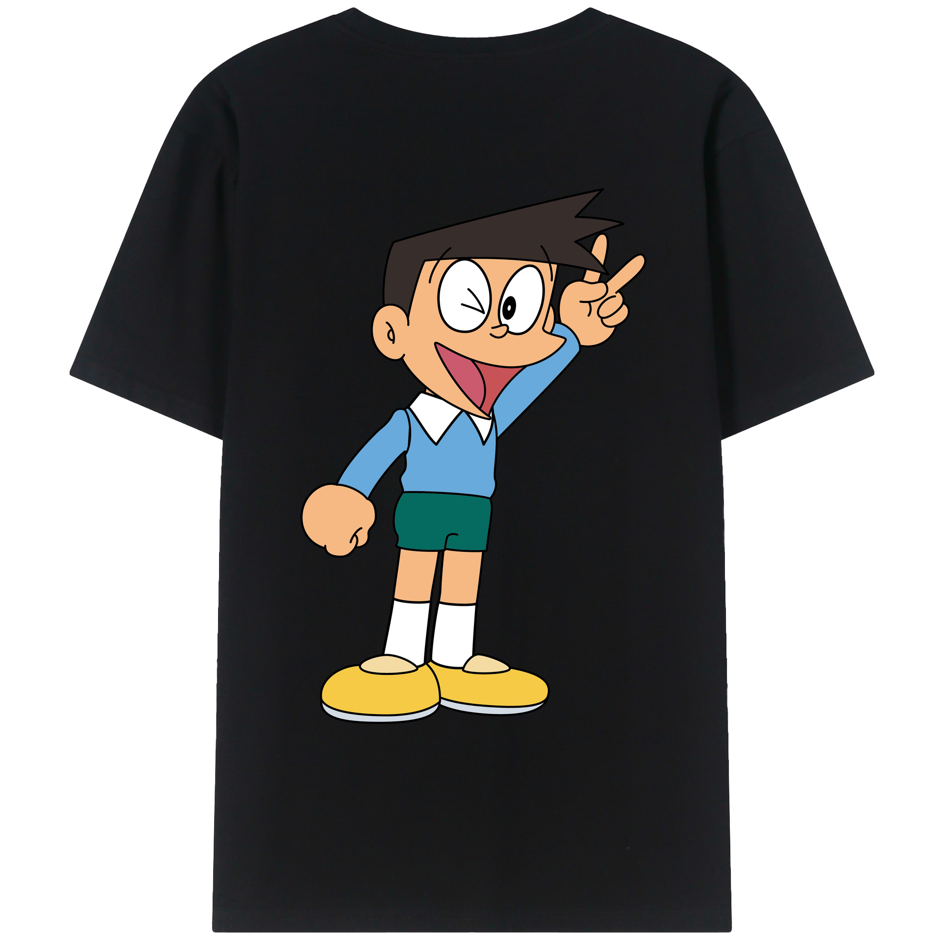 （画像用） ドラえもん 骨川 スネ夫 Doraemon Honekawa Suneo レディース半袖Tシャツ(バックプリント)