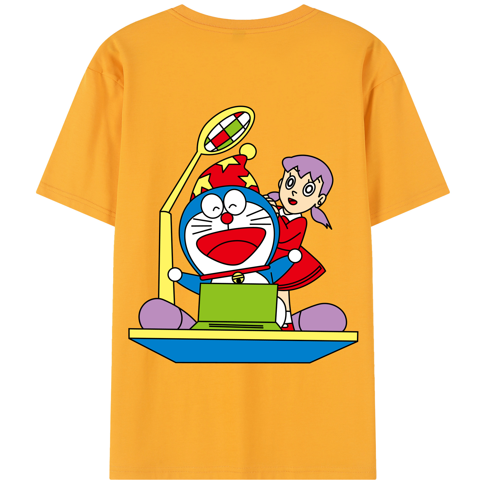 （画像用） ドラえもん みなもと しずか Doraemon Shizuka Minamoto レディース半袖Tシャツ(バックプリント)