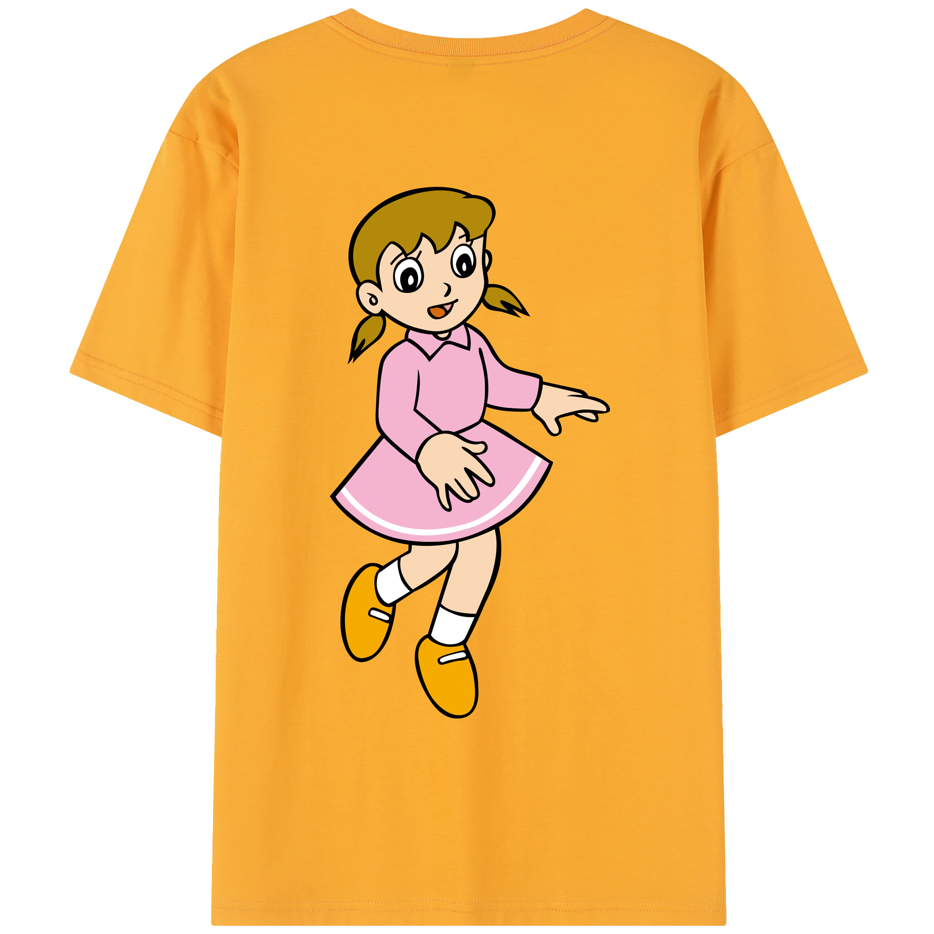 （画像用） ドラえもん みなもと しずか Doraemon Shizuka Minamoto レディース半袖Tシャツ(バックプリント)