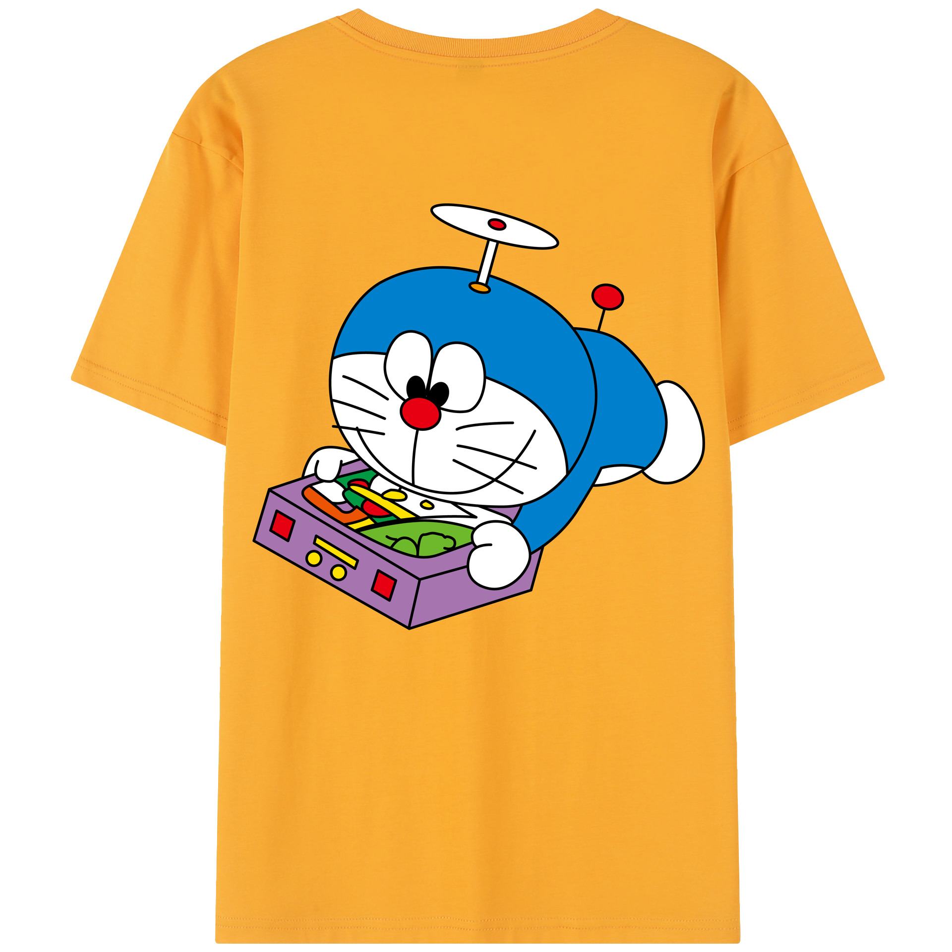 （画像用） ドラえもん Doraemon レディース半袖Tシャツ(バックプリント)