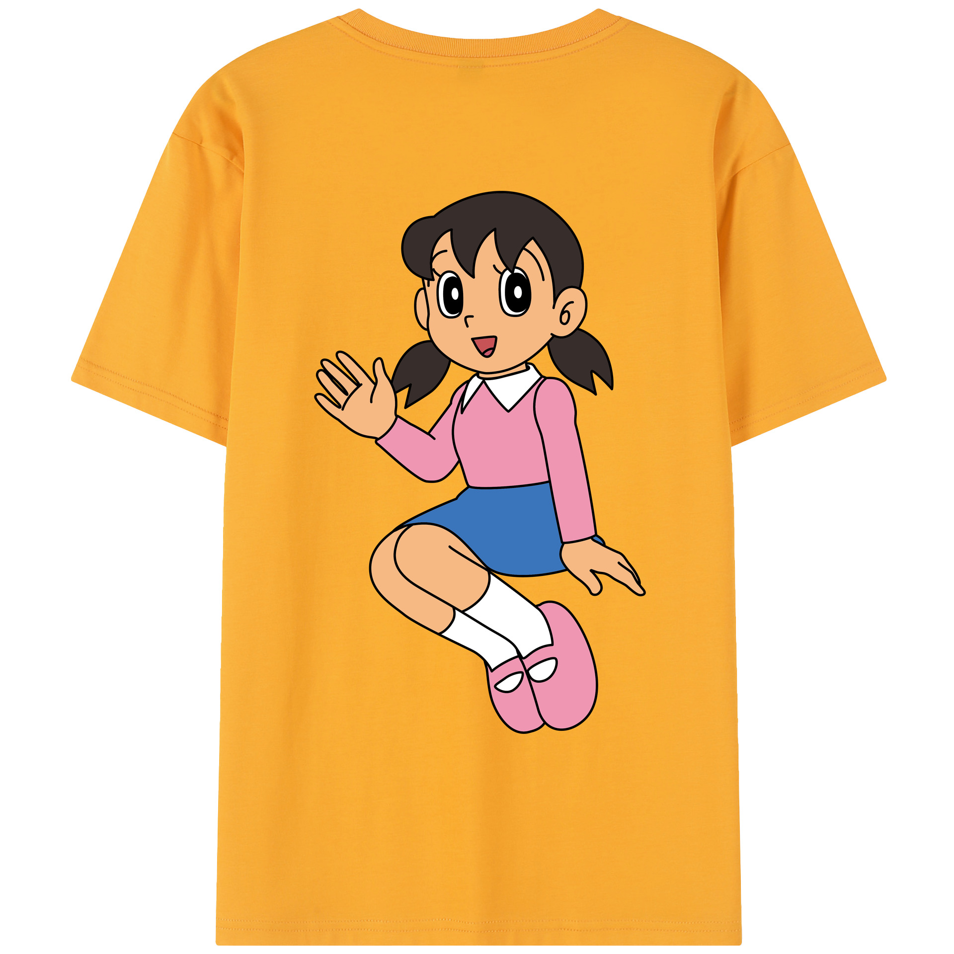 （画像用） ドラえもん みなもと しずか Doraemon Shizuka Minamoto レディース半袖Tシャツ(バックプリント)