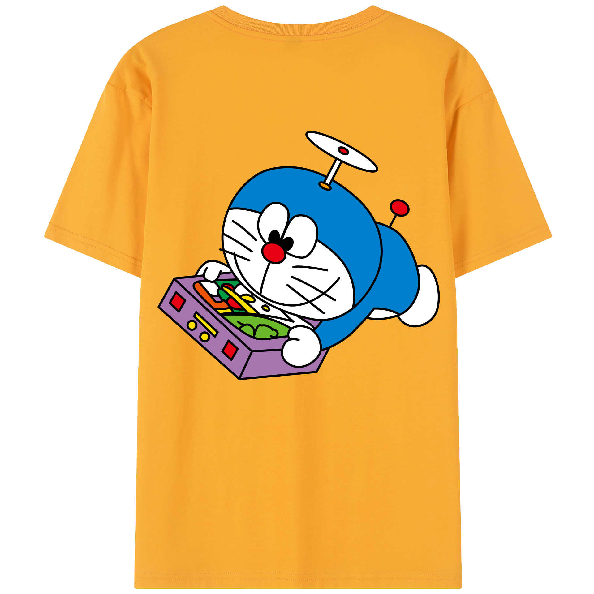 （画像用） ドラえもん Doraemon レディース半袖Tシャツ(バックプリント)