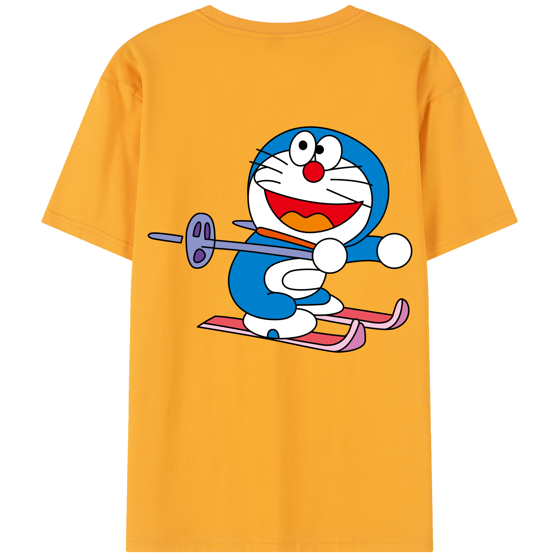 （画像用） ドラえもん Doraemon レディース半袖Tシャツ(バックプリント)