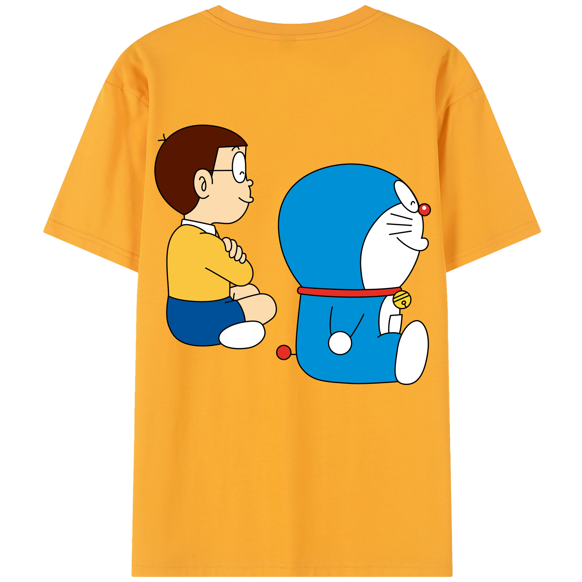 （画像用） ドラえもん 野比 のび太 Doraemon Nobita Nobi レディース半袖Tシャツ(バックプリント)