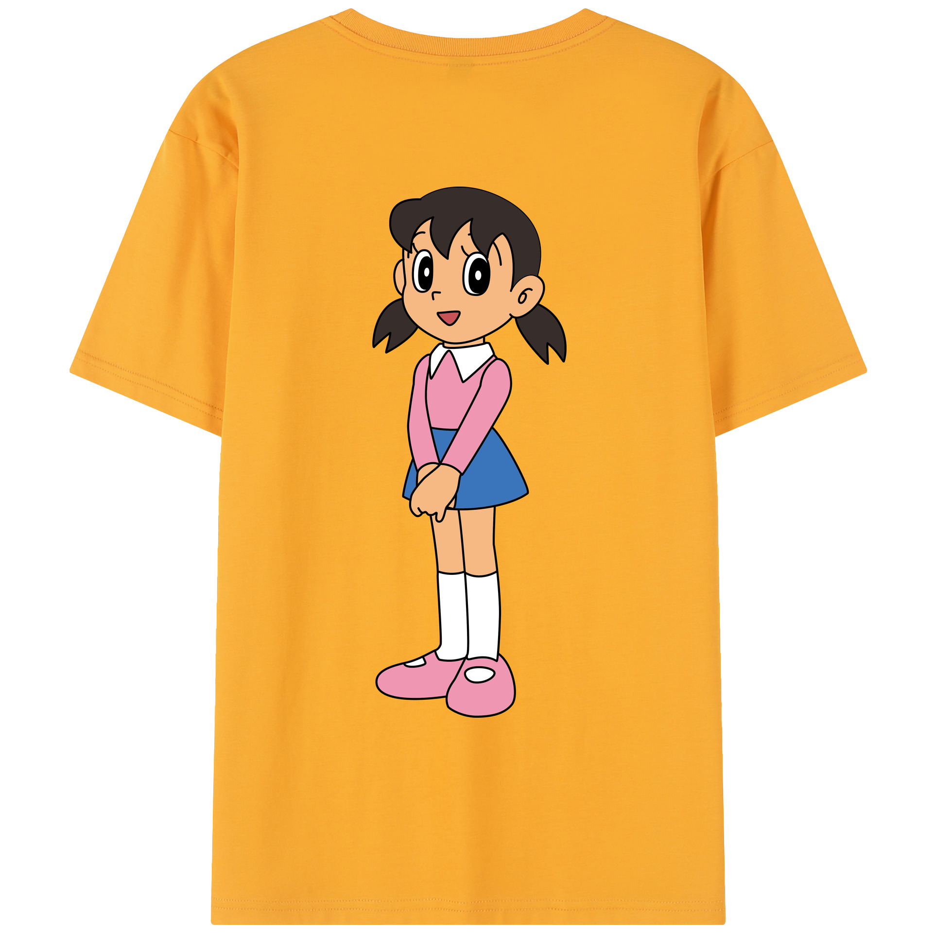 （画像用） ドラえもん みなもと しずか Doraemon Shizuka Minamoto レディース半袖Tシャツ(バックプリント)