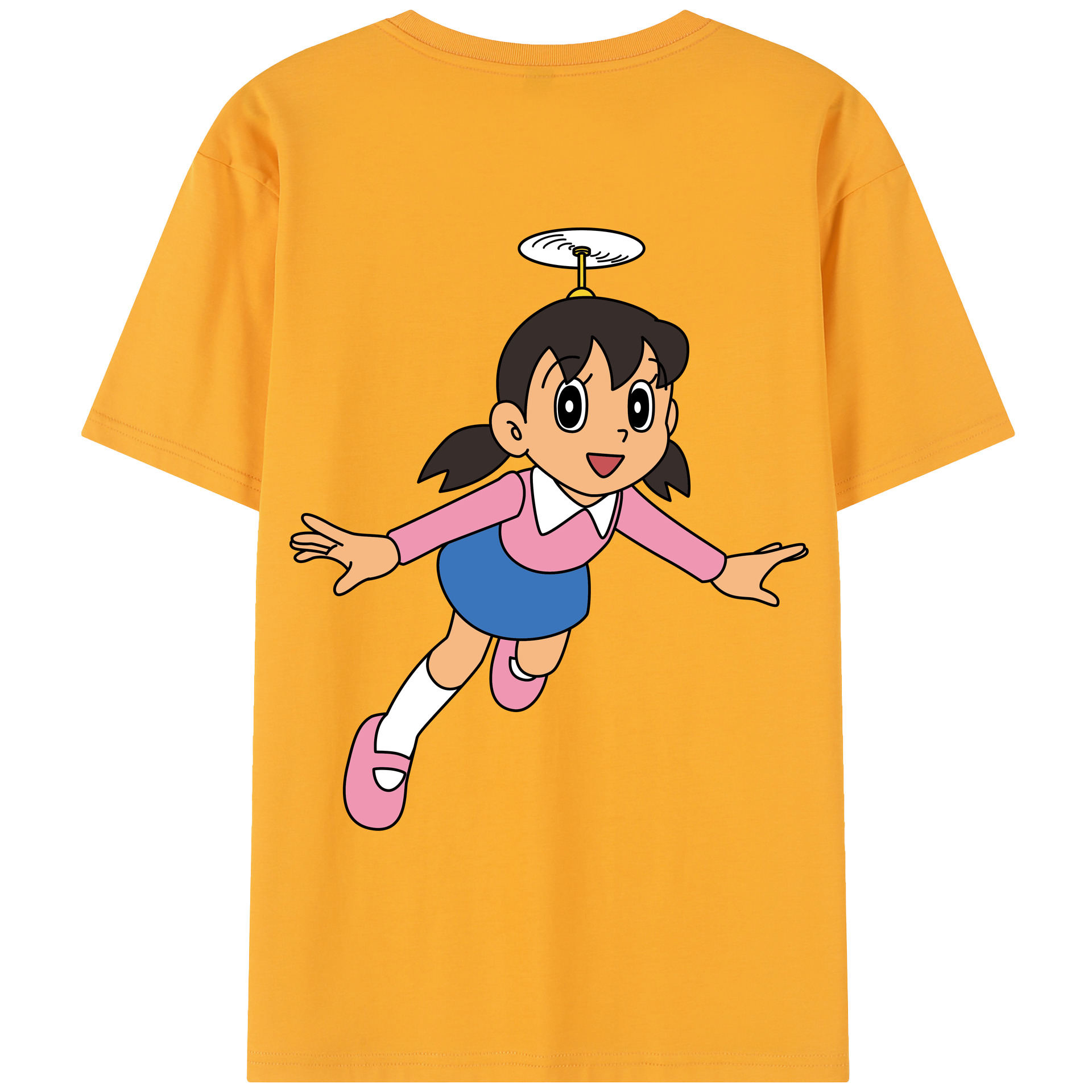 （画像用） ドラえもん みなもと しずか Doraemon Shizuka Minamoto レディース半袖Tシャツ(バックプリント)