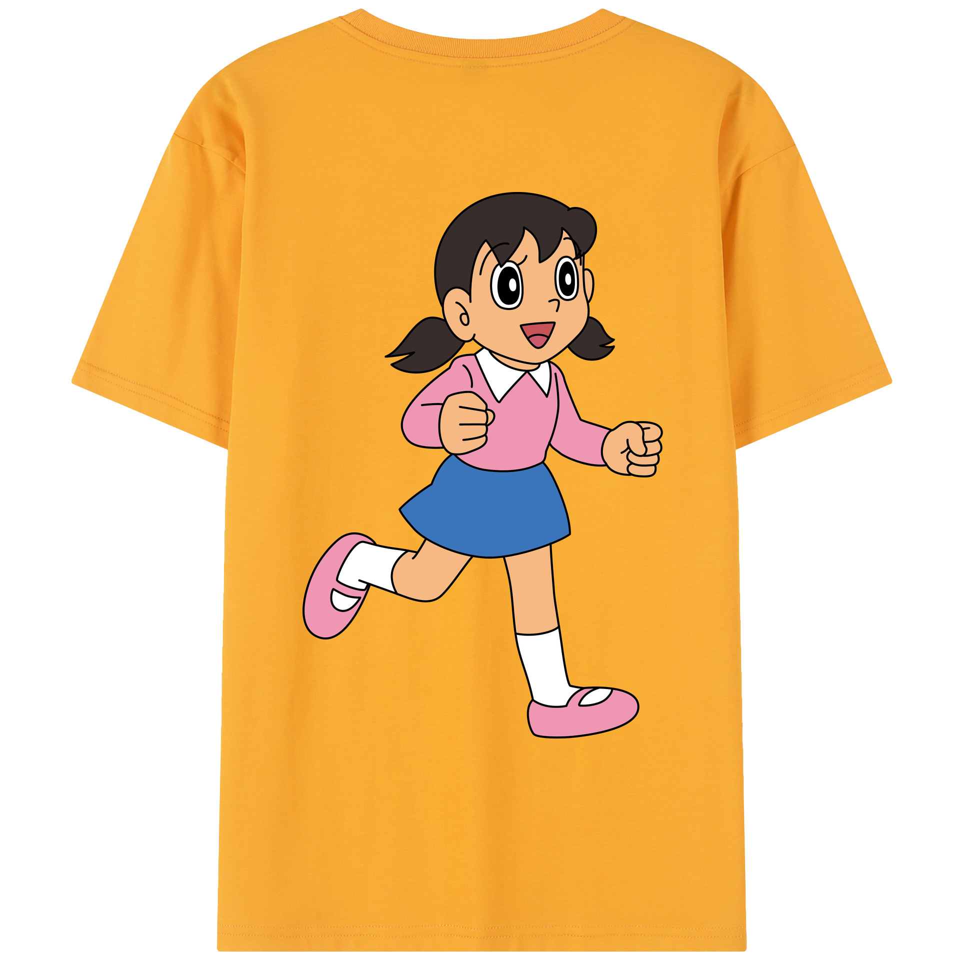 （画像用） ドラえもん みなもと しずか Doraemon Shizuka Minamoto レディース半袖Tシャツ(バックプリント)