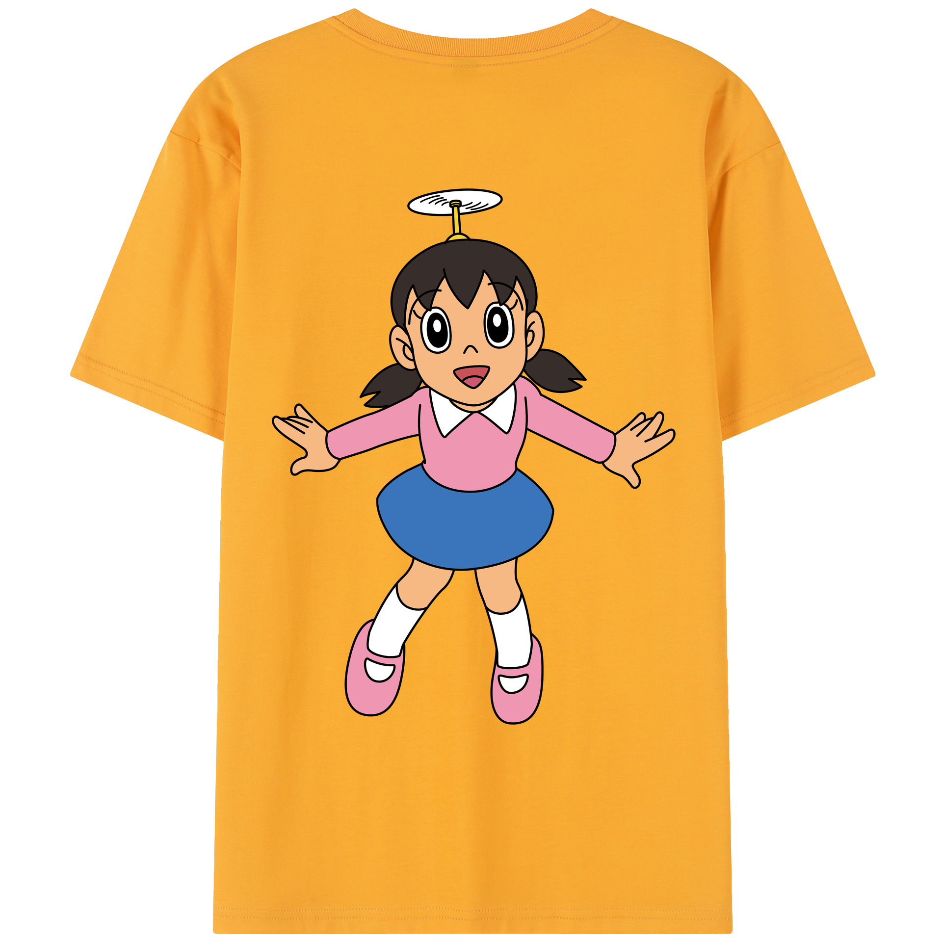 （画像用） ドラえもん みなもと しずか Doraemon Shizuka Minamoto レディース半袖Tシャツ(バックプリント)