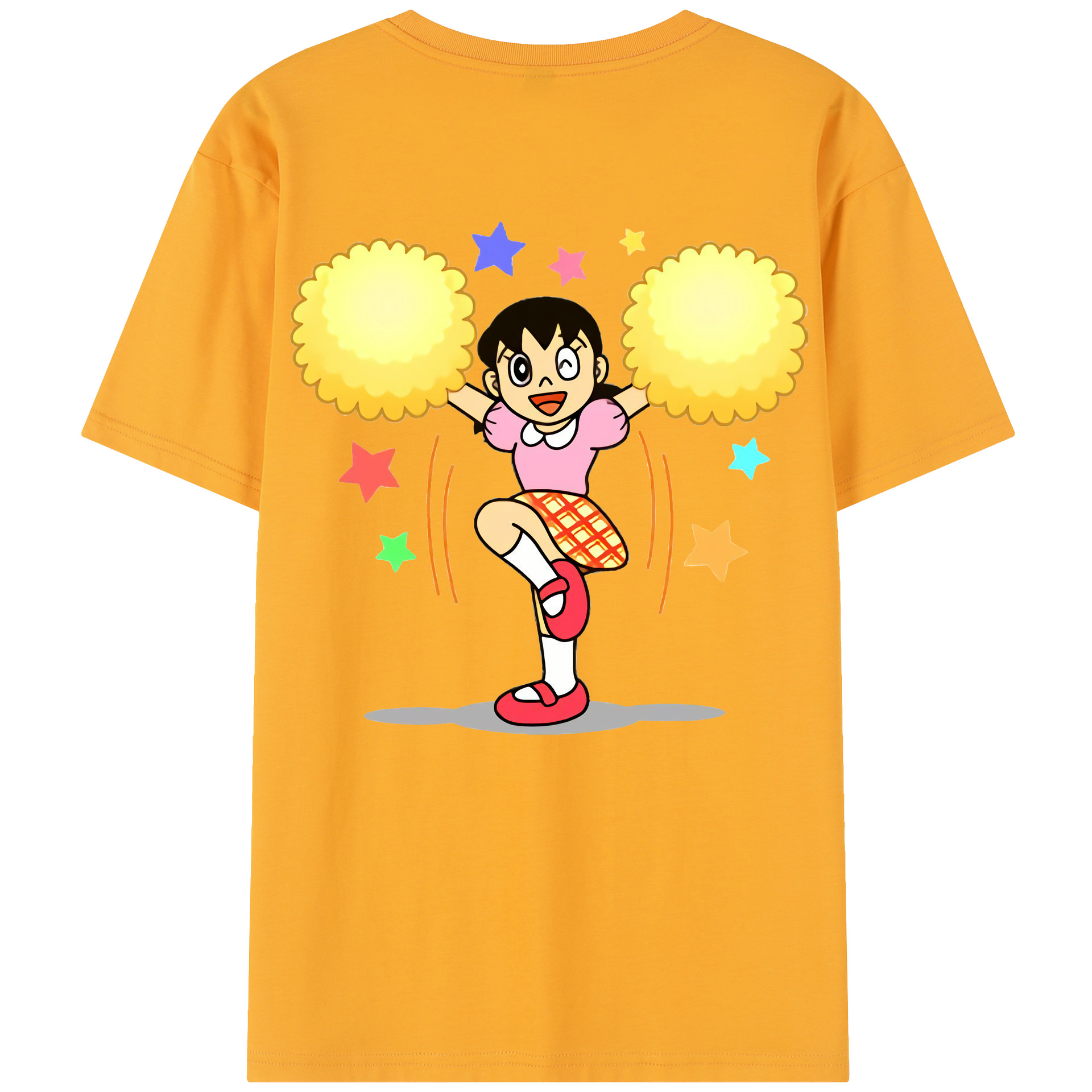 （画像用） ドラえもん みなもと しずか Doraemon Shizuka Minamoto レディース半袖Tシャツ(バックプリント)