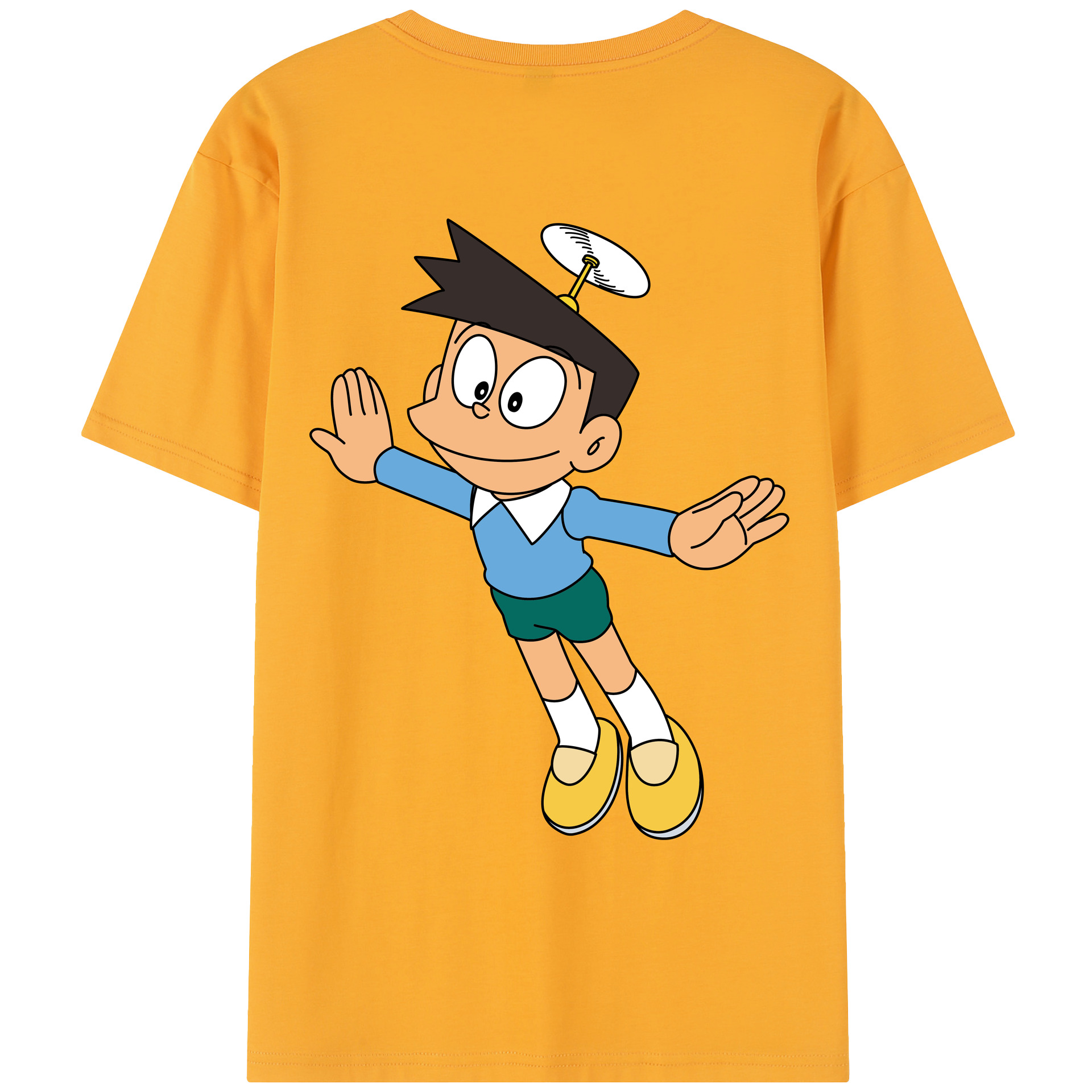 （画像用） ドラえもん 骨川 スネ夫 Doraemon Honekawa Suneo レディース半袖Tシャツ(バックプリント)
