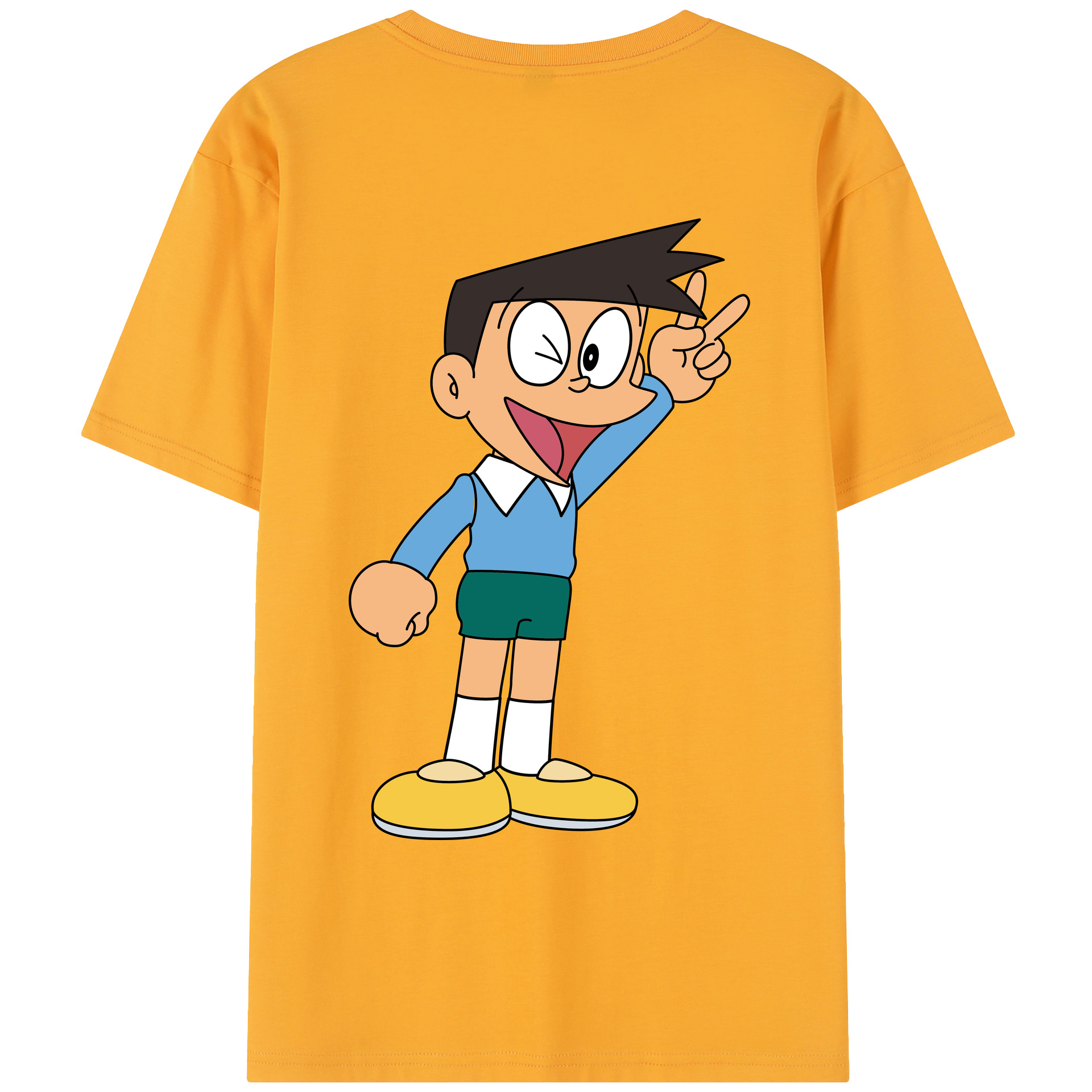 （画像用） ドラえもん 骨川 スネ夫 Doraemon Honekawa Suneo レディース半袖Tシャツ(バックプリント)