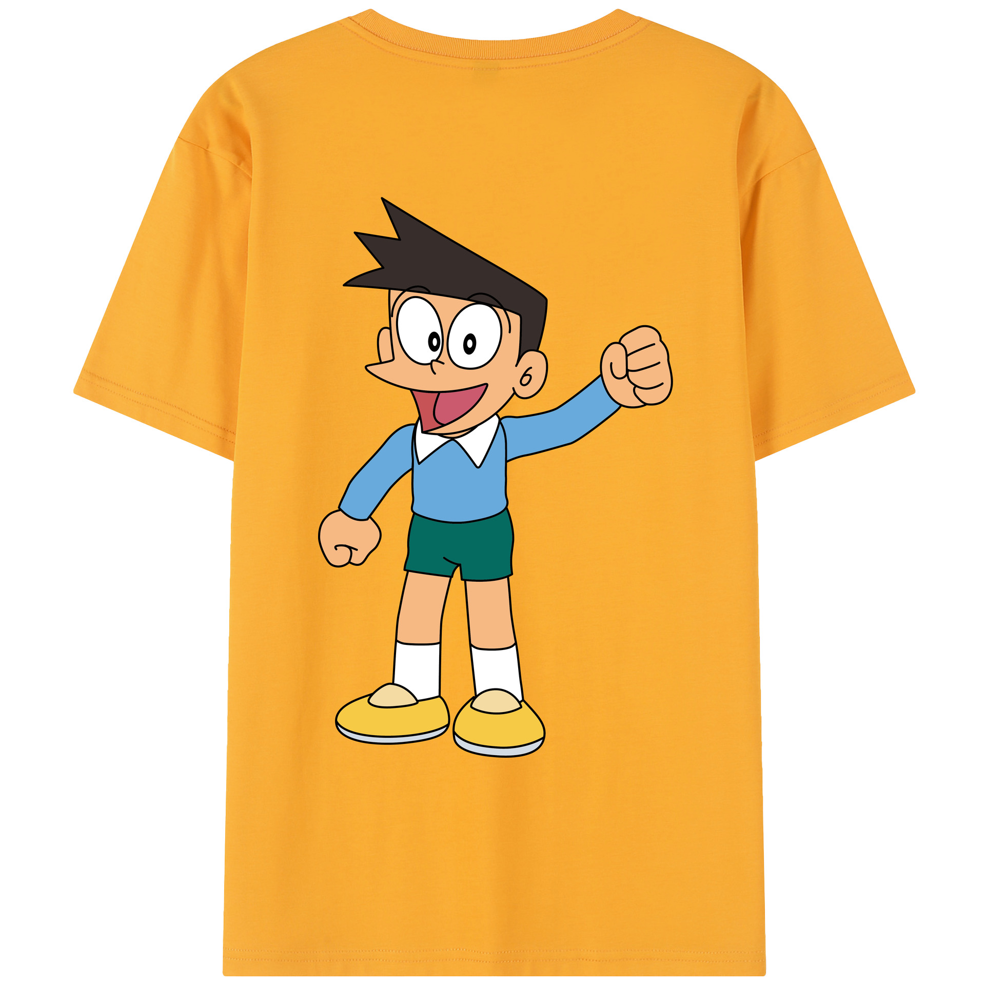 （画像用） ドラえもん 骨川 スネ夫 Doraemon Honekawa Suneo レディース半袖Tシャツ(バックプリント)
