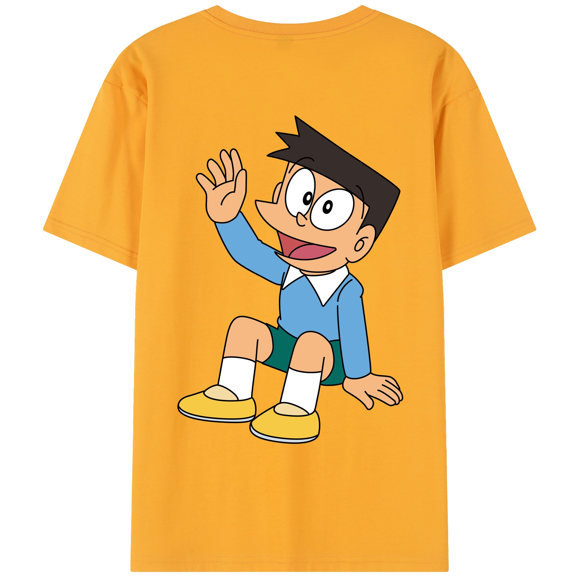 （画像用） ドラえもん 骨川 スネ夫 Doraemon Honekawa Suneo レディース半袖Tシャツ(バックプリント)