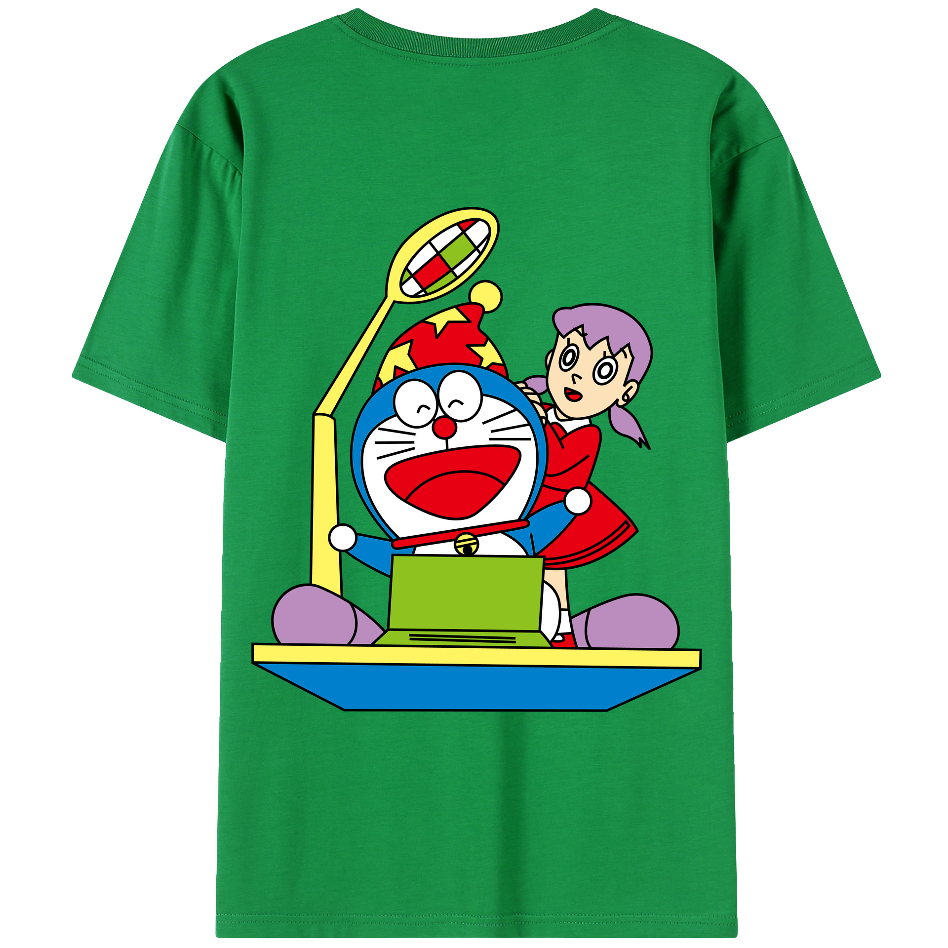 （画像用） ドラえもん みなもと しずか Doraemon Shizuka Minamoto レディース半袖Tシャツ(バックプリント)