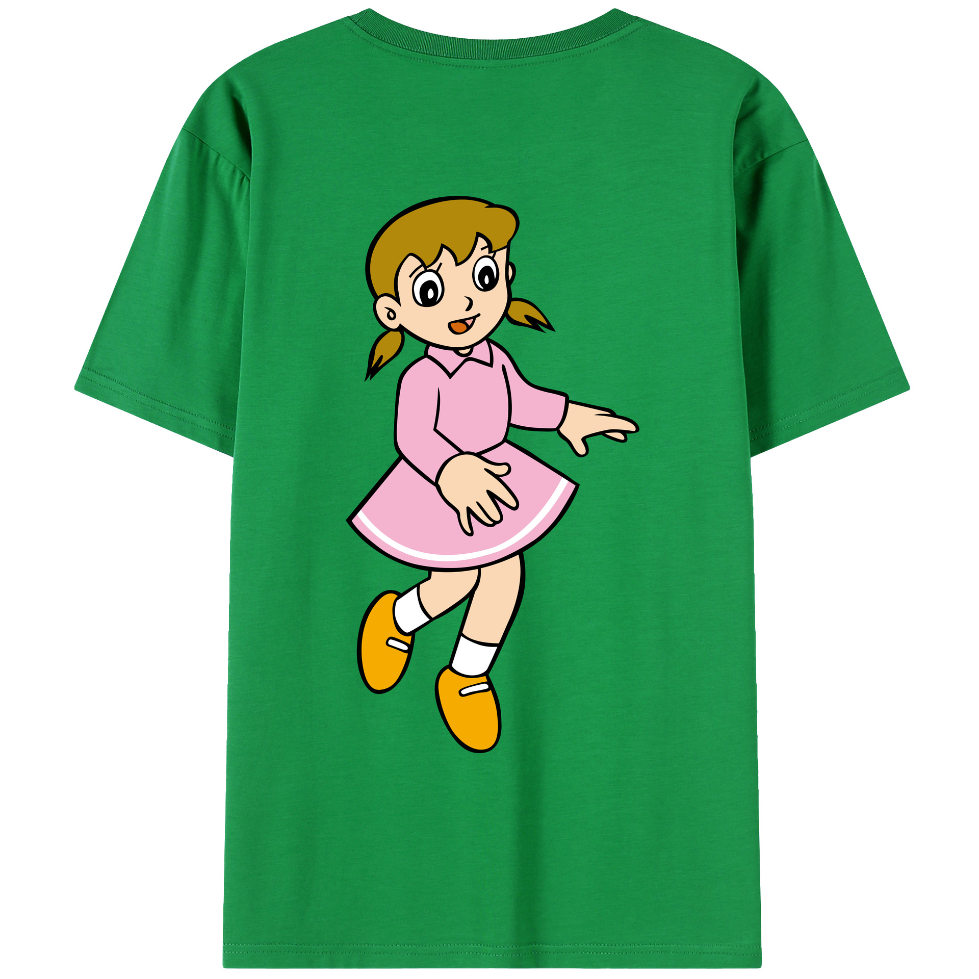 （画像用） ドラえもん みなもと しずか Doraemon Shizuka Minamoto レディース半袖Tシャツ(バックプリント)