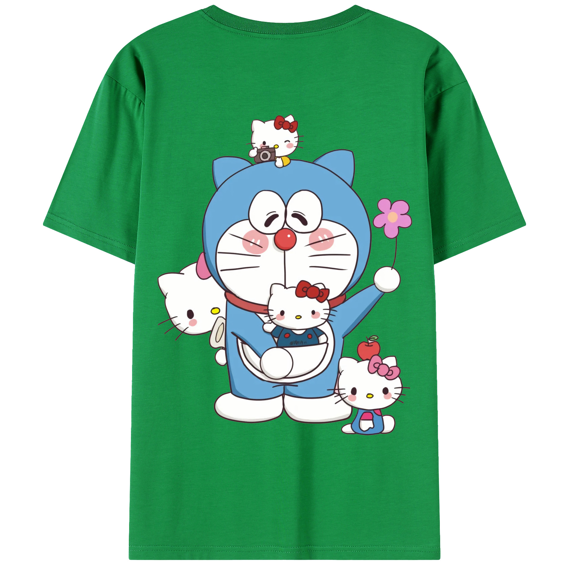 （画像用） ドラえもん Doraemon レディース半袖Tシャツ(バックプリント)