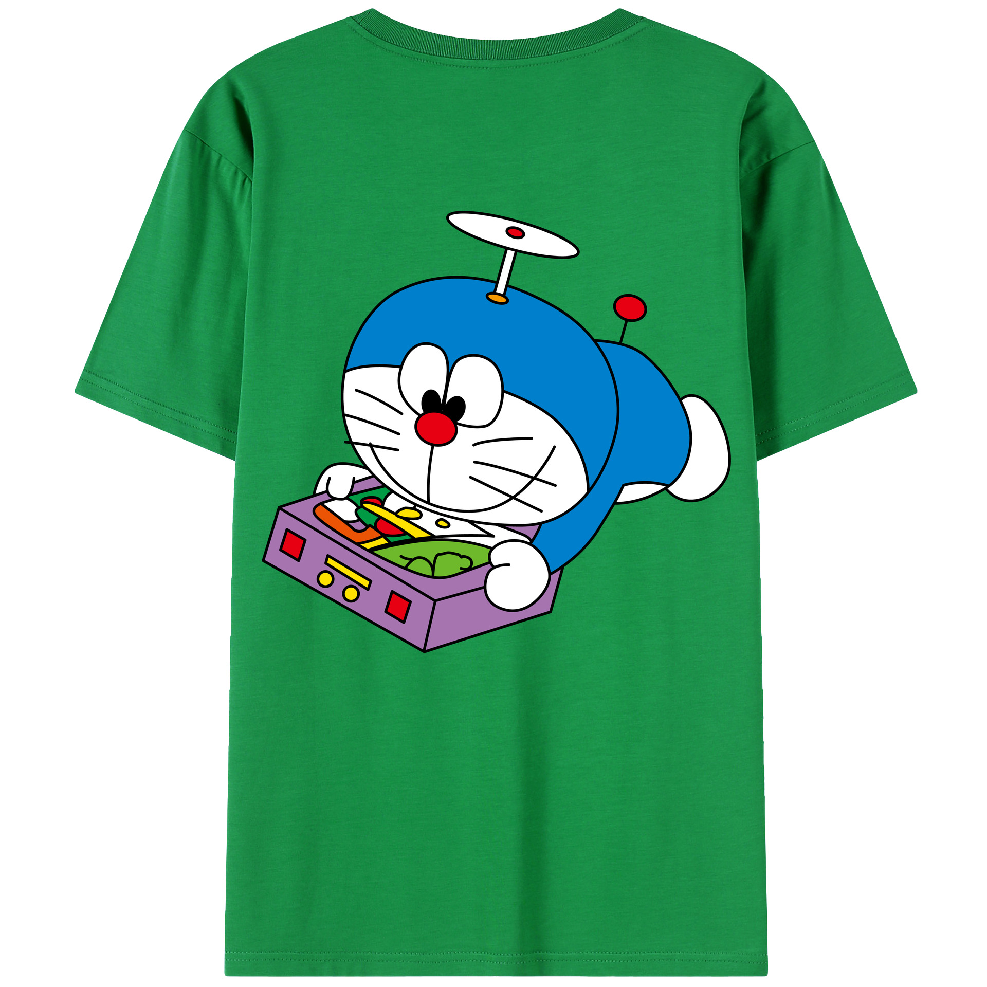 （画像用） ドラえもん Doraemon レディース半袖Tシャツ(バックプリント)