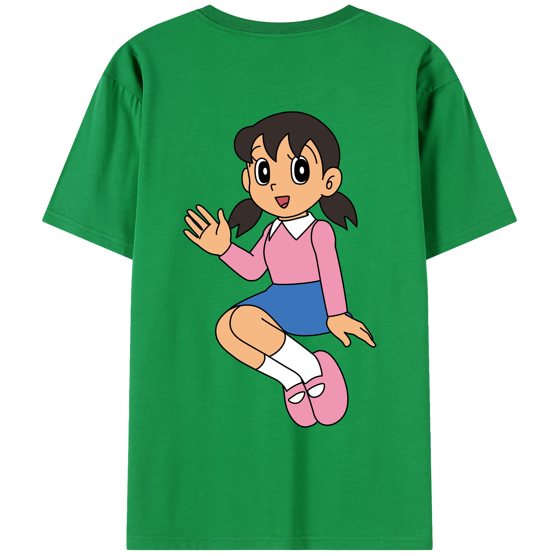 （画像用） ドラえもん みなもと しずか Doraemon Shizuka Minamoto レディース半袖Tシャツ(バックプリント)