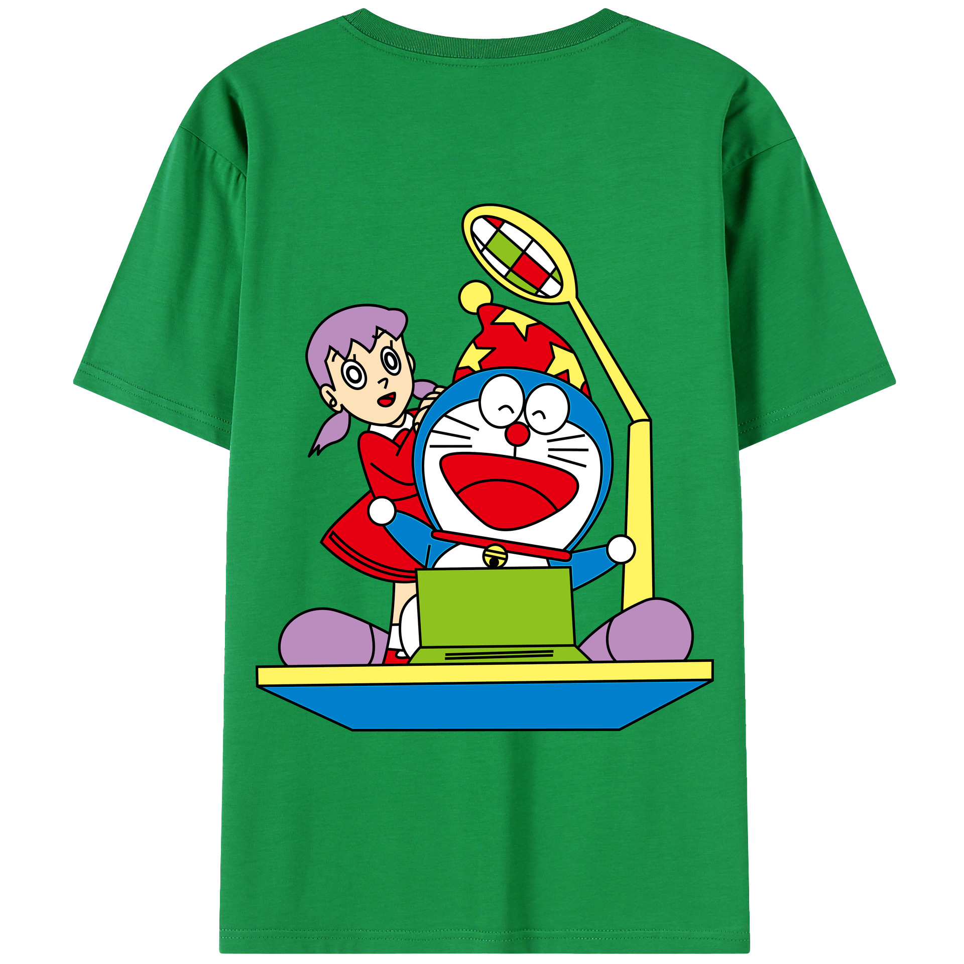 （画像用） ドラえもん みなもと しずか Doraemon Shizuka Minamoto レディース半袖Tシャツ(バックプリント)