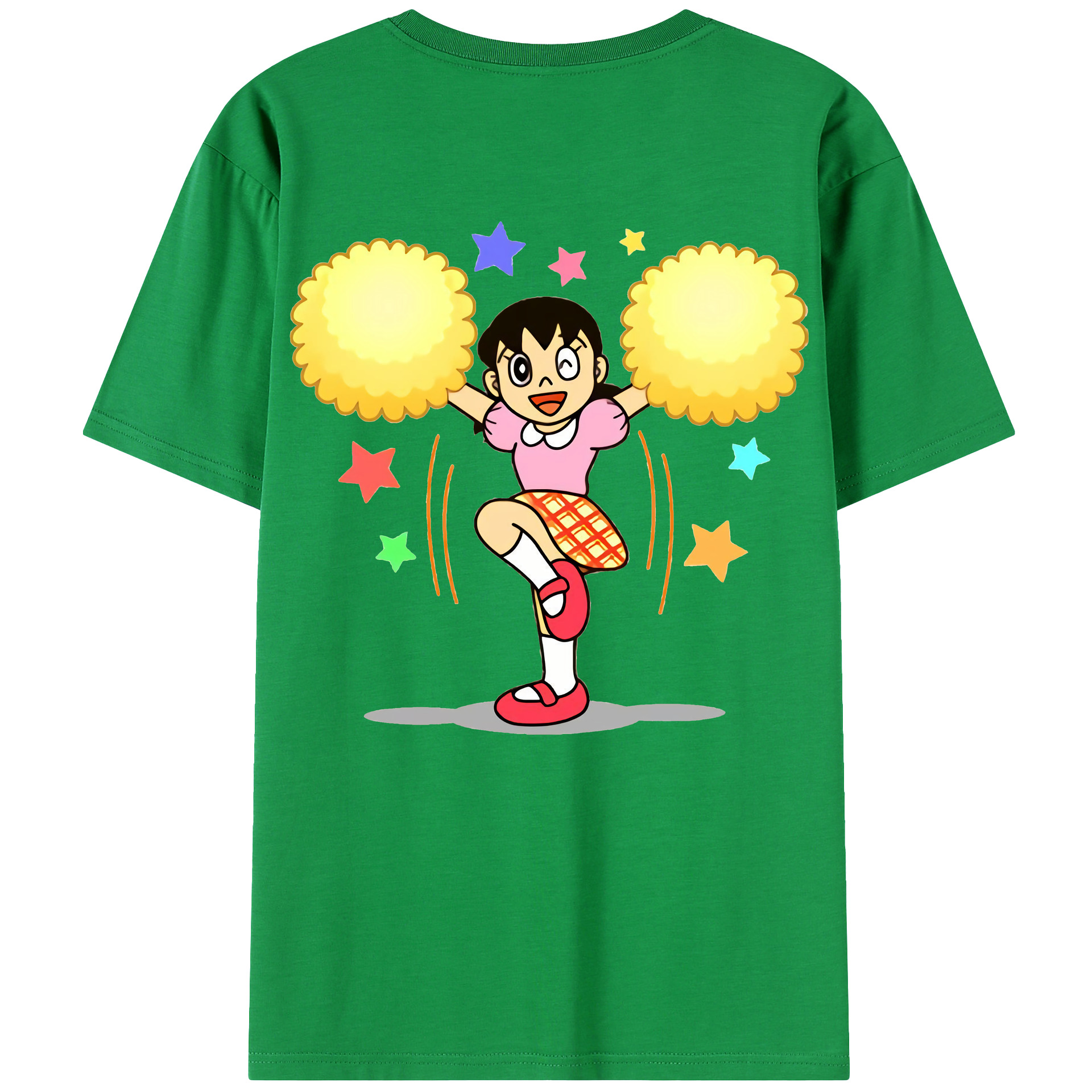 （画像用） ドラえもん みなもと しずか Doraemon Shizuka Minamoto レディース半袖Tシャツ(バックプリント)