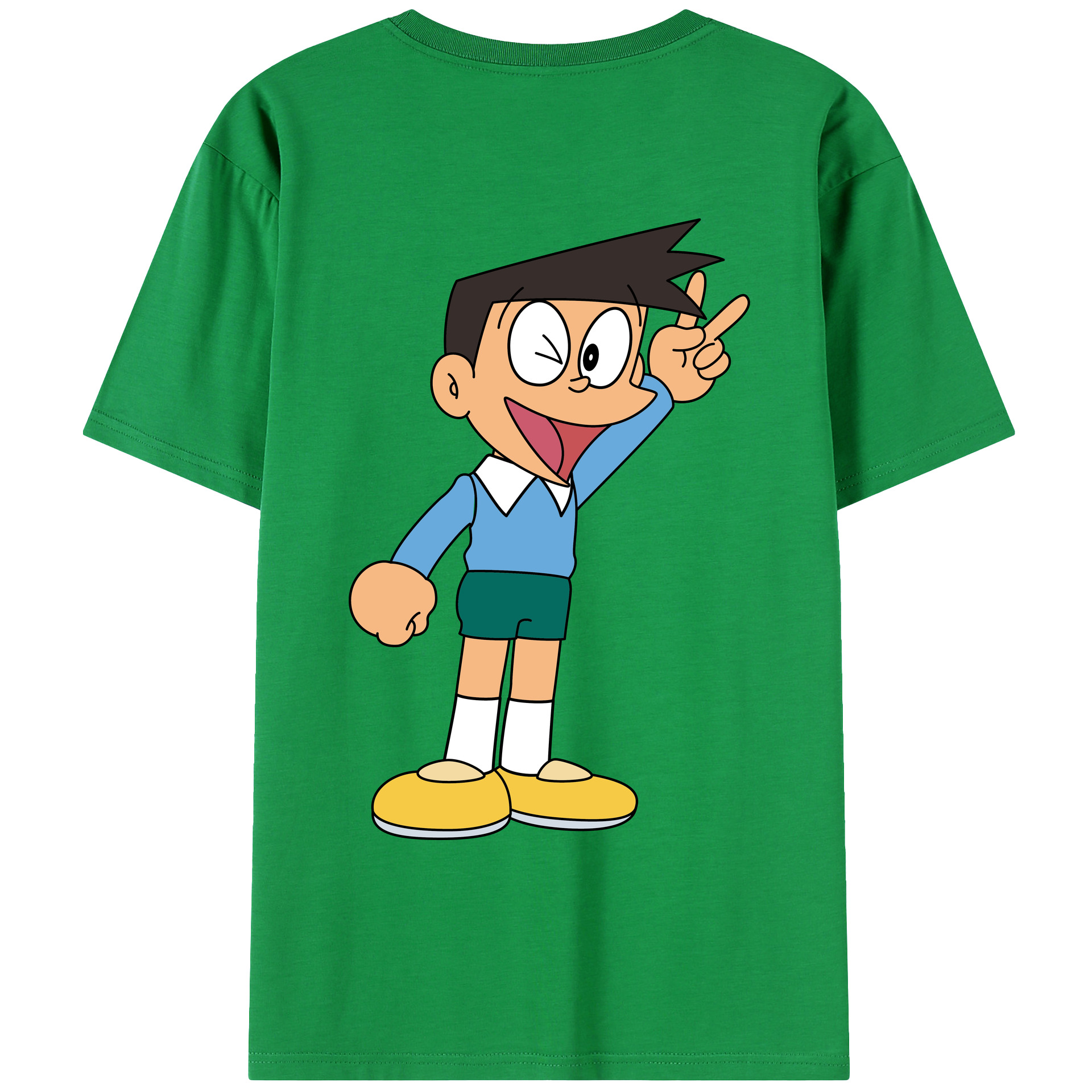 （画像用） ドラえもん 骨川 スネ夫 Doraemon Honekawa Suneo レディース半袖Tシャツ(バックプリント)