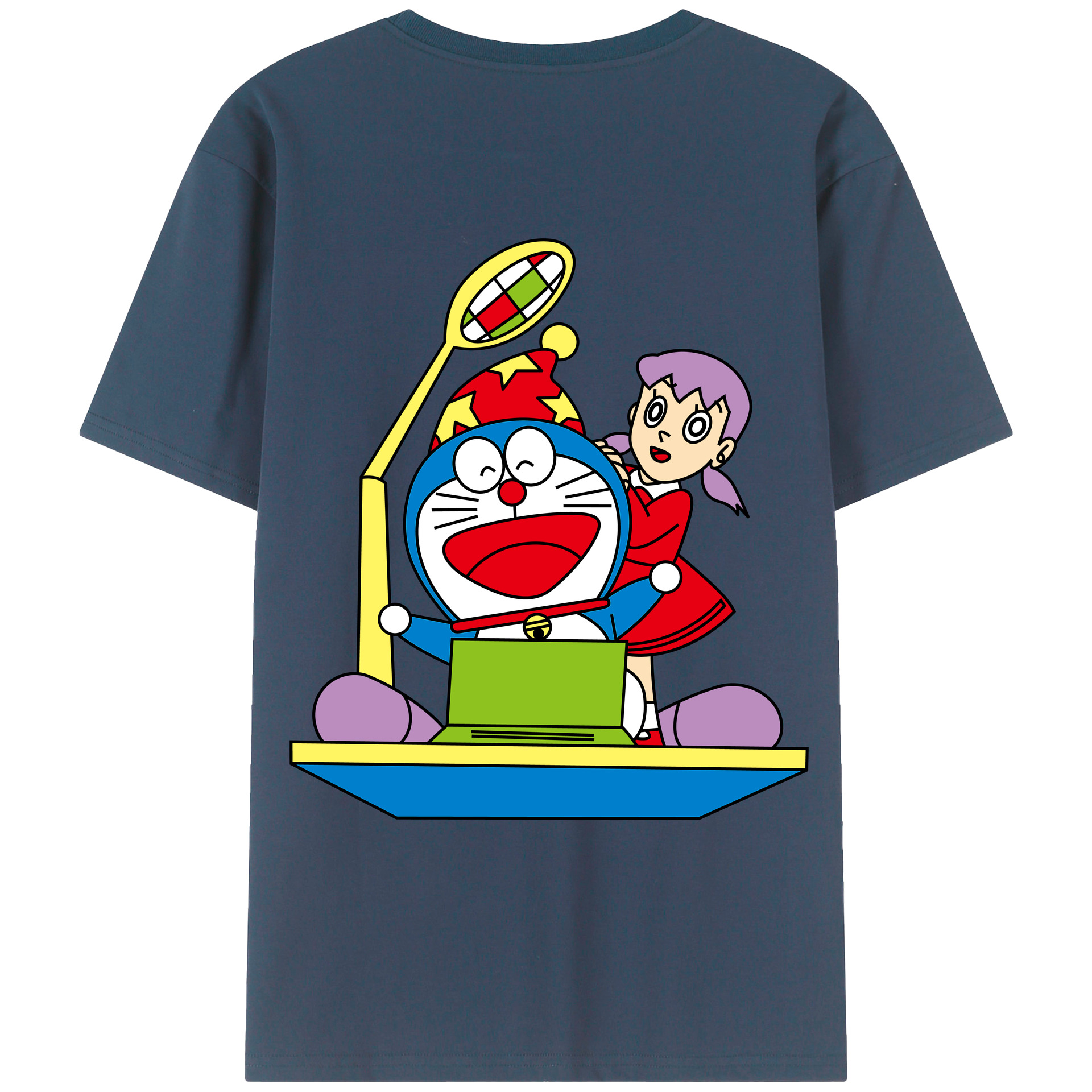 （画像用） ドラえもん みなもと しずか Doraemon Shizuka Minamoto レディース半袖Tシャツ(バックプリント)