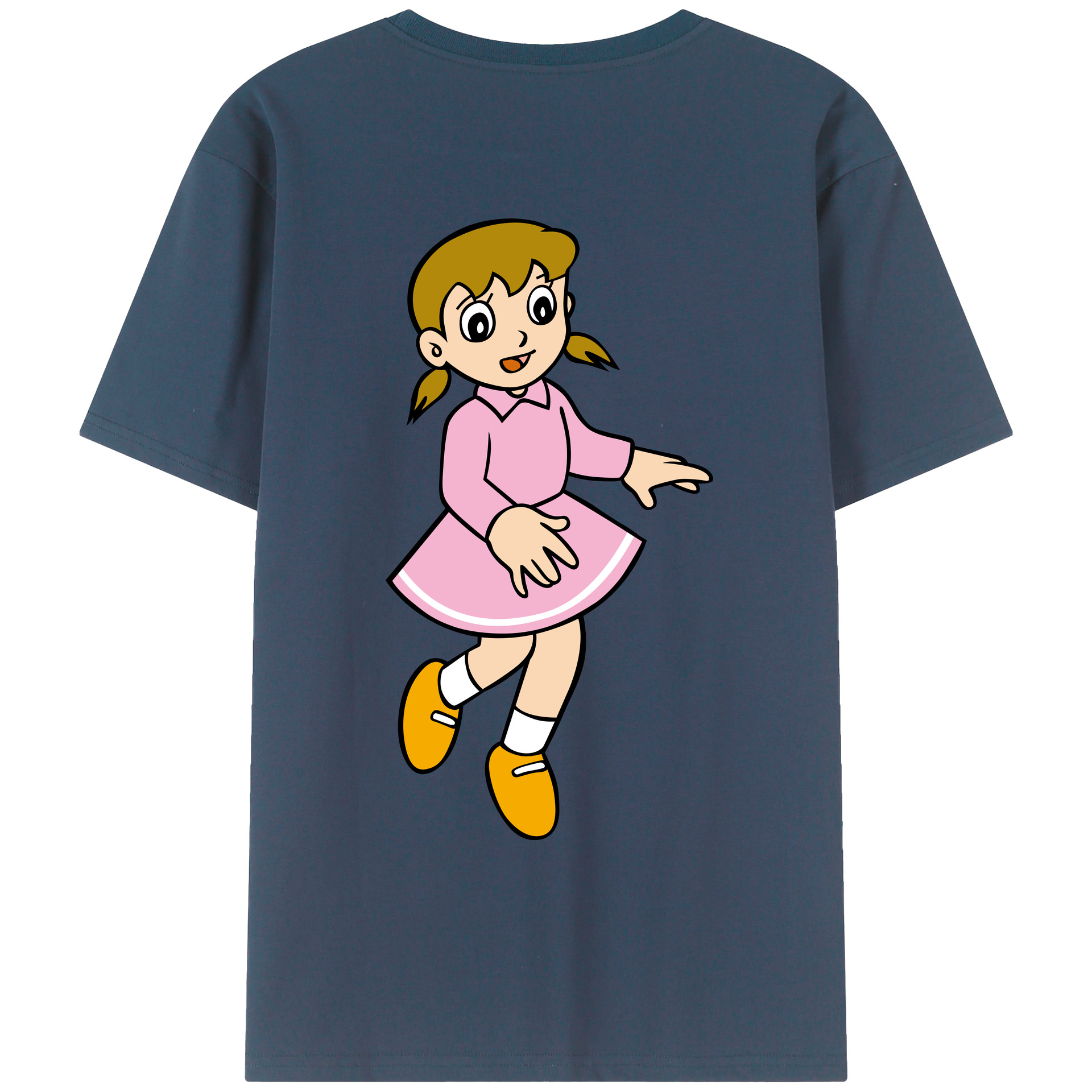 （画像用） ドラえもん みなもと しずか Doraemon Shizuka Minamoto レディース半袖Tシャツ(バックプリント)