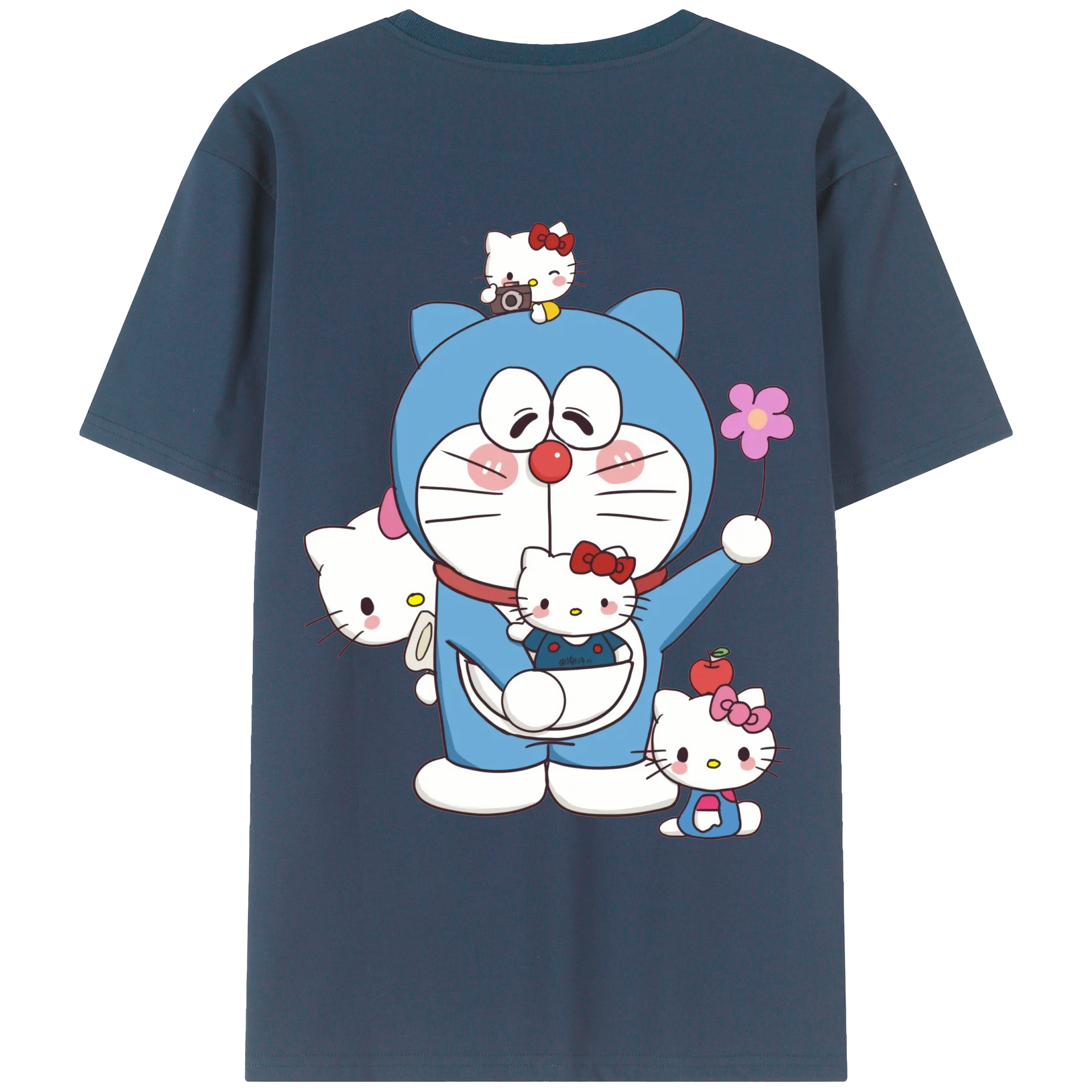 （画像用） ドラえもん Doraemon レディース半袖Tシャツ(バックプリント)