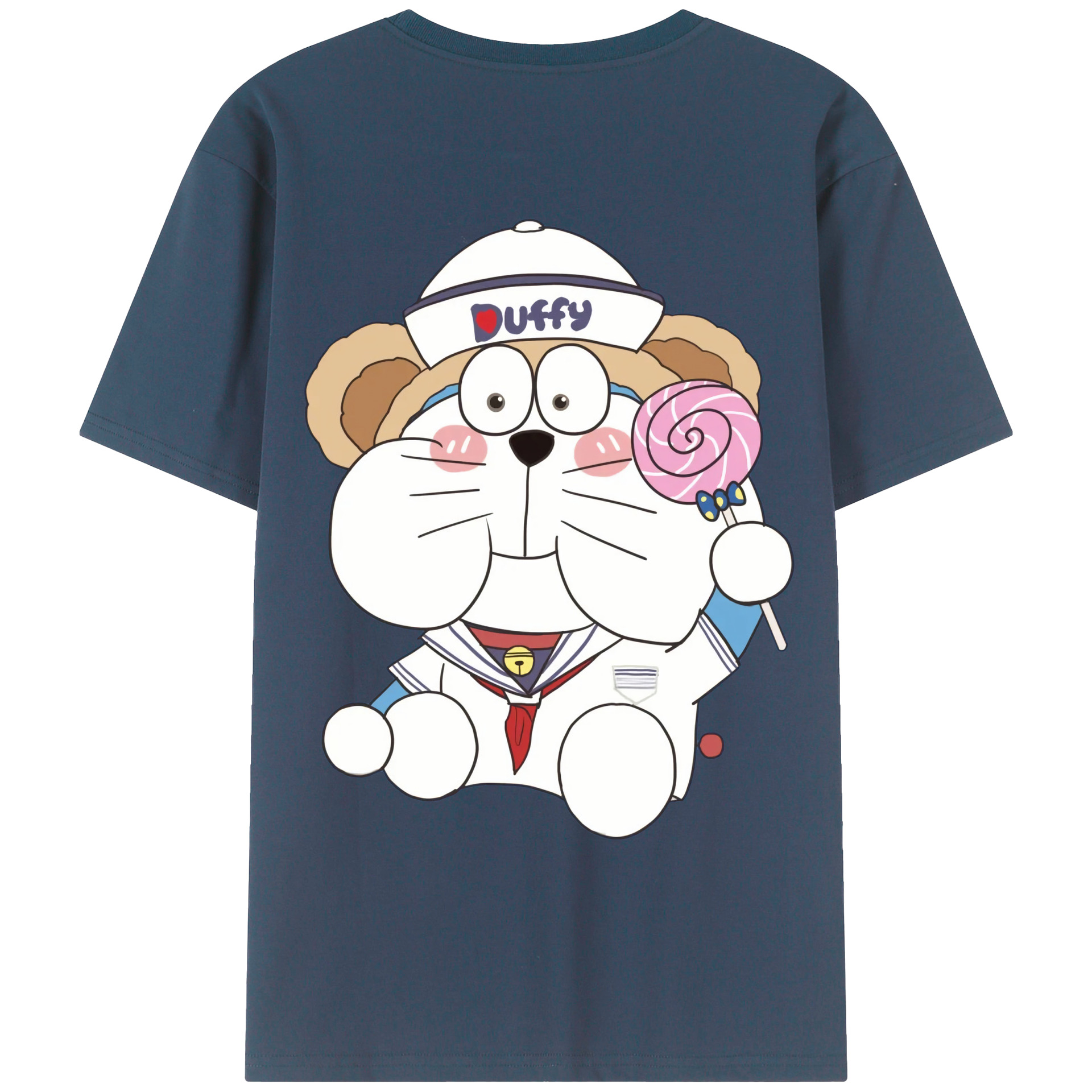 （画像用） ドラえもん Doraemon レディース半袖Tシャツ(バックプリント)