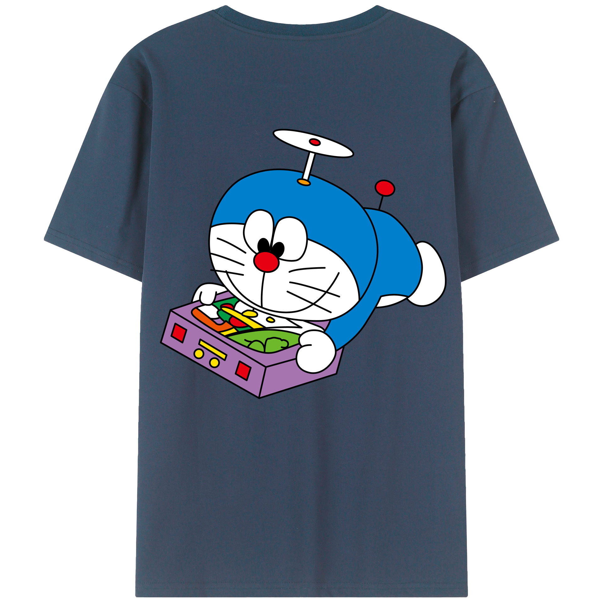 （画像用） ドラえもん Doraemon レディース半袖Tシャツ(バックプリント)