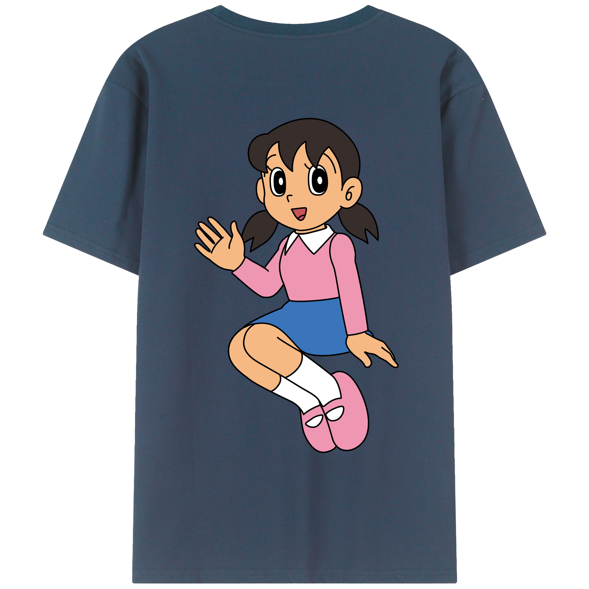 （画像用） ドラえもん みなもと しずか Doraemon Shizuka Minamoto レディース半袖Tシャツ(バックプリント)