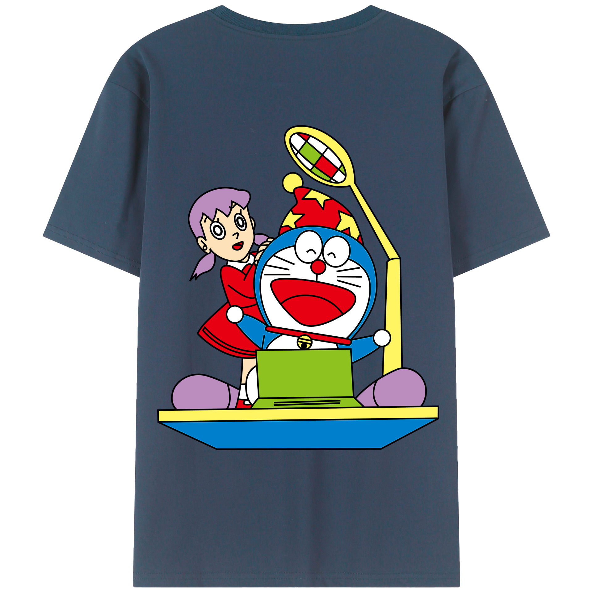 （画像用） ドラえもん みなもと しずか Doraemon Shizuka Minamoto レディース半袖Tシャツ(バックプリント)