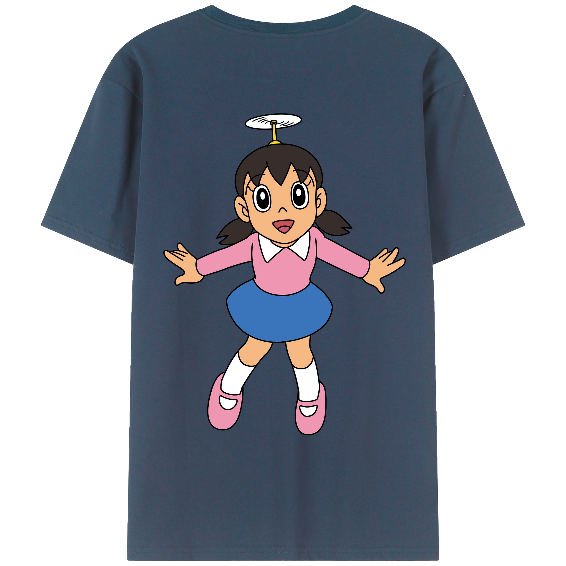 （画像用） ドラえもん みなもと しずか Doraemon Shizuka Minamoto レディース半袖Tシャツ(バックプリント)