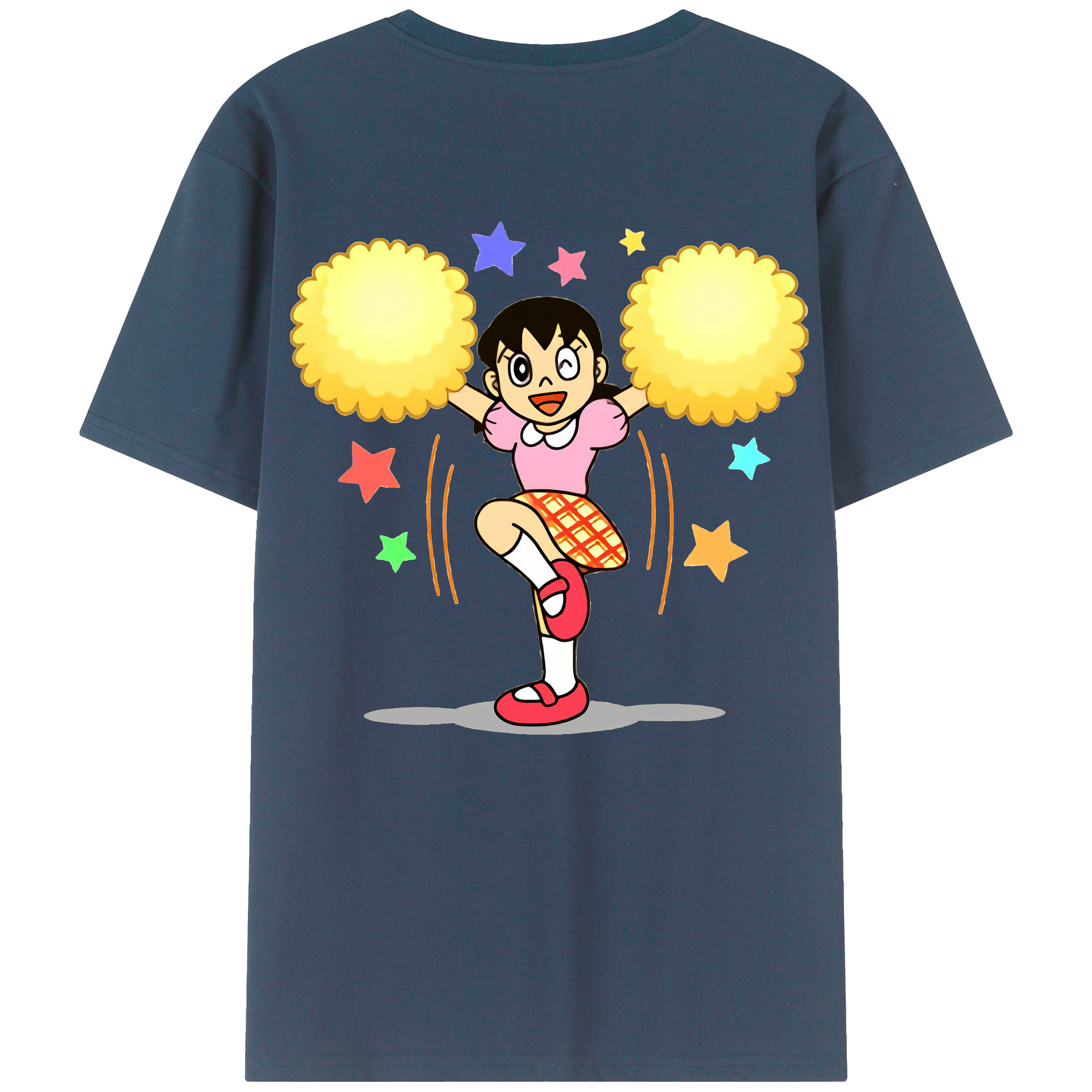 （画像用） ドラえもん みなもと しずか Doraemon Shizuka Minamoto レディース半袖Tシャツ(バックプリント)