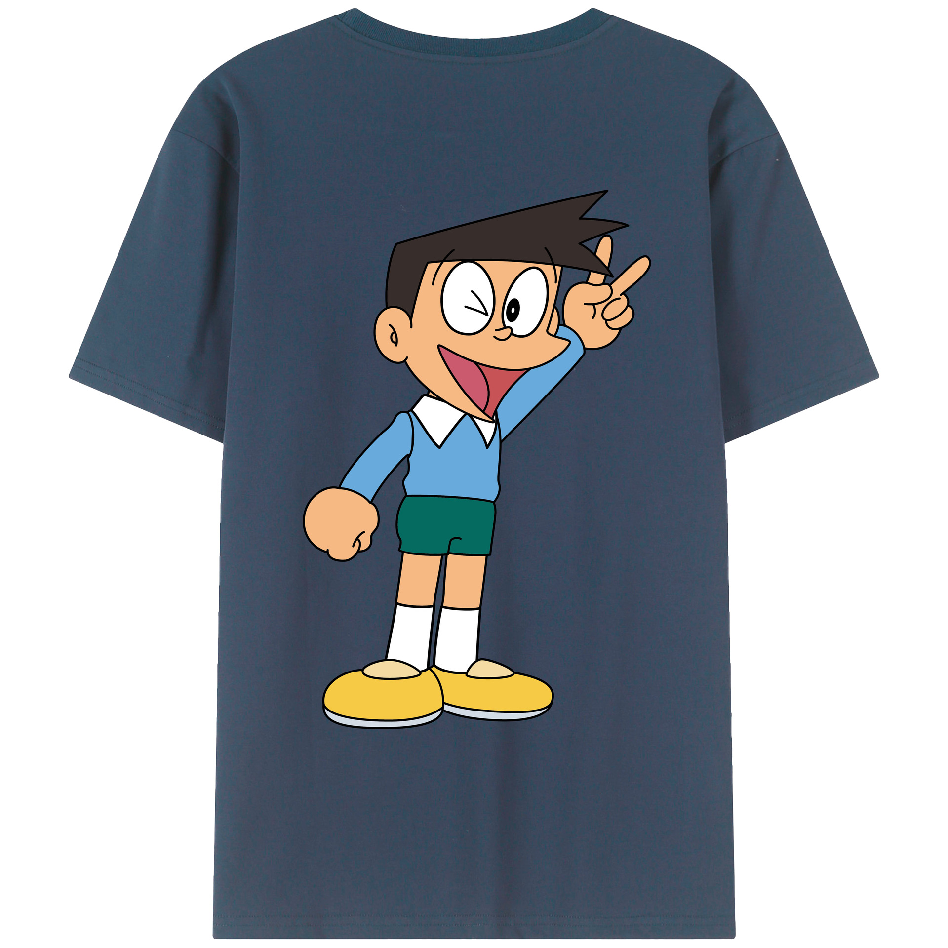 （画像用） ドラえもん 骨川 スネ夫 Doraemon Honekawa Suneo レディース半袖Tシャツ(バックプリント)