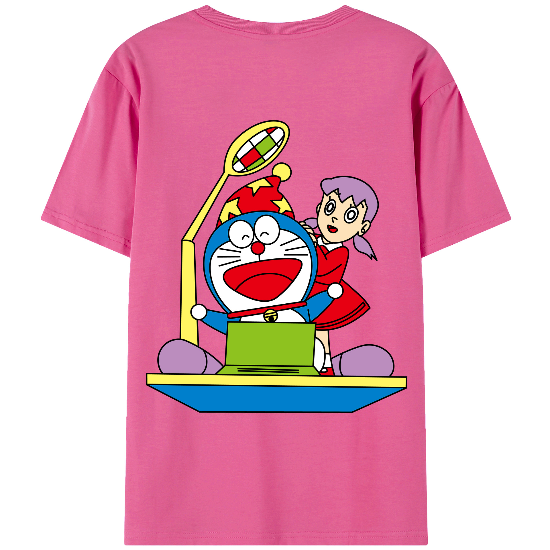 （画像用） ドラえもん みなもと しずか Doraemon Shizuka Minamoto レディース半袖Tシャツ(バックプリント)
