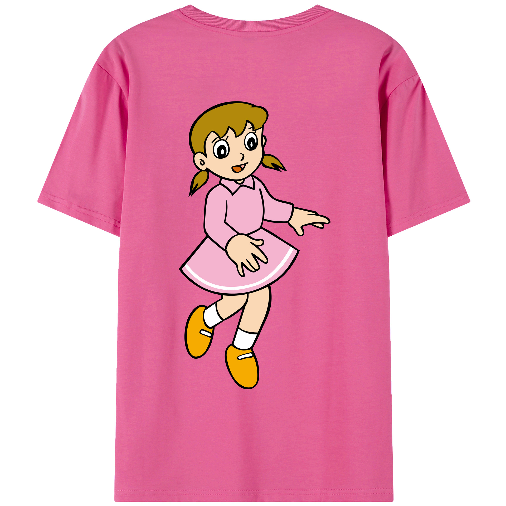 （画像用） ドラえもん みなもと しずか Doraemon Shizuka Minamoto レディース半袖Tシャツ(バックプリント)