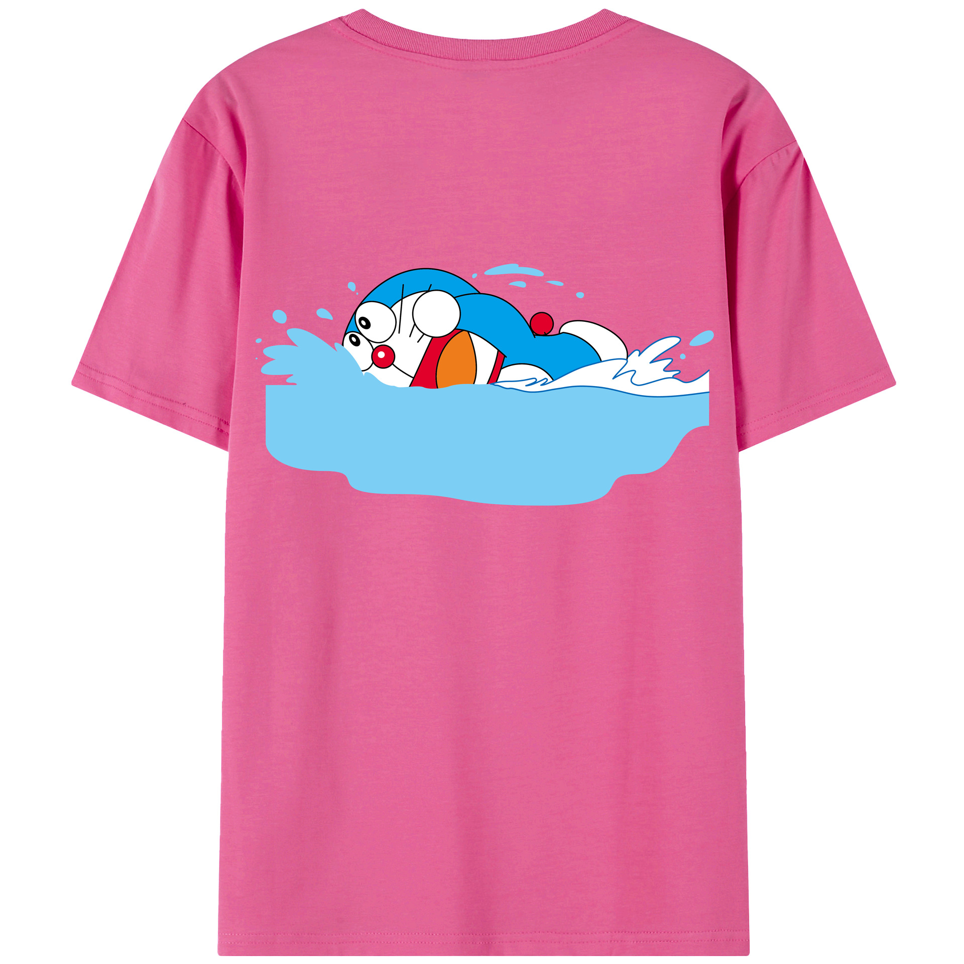 （画像用） ドラえもん Doraemon レディース半袖Tシャツ(バックプリント)