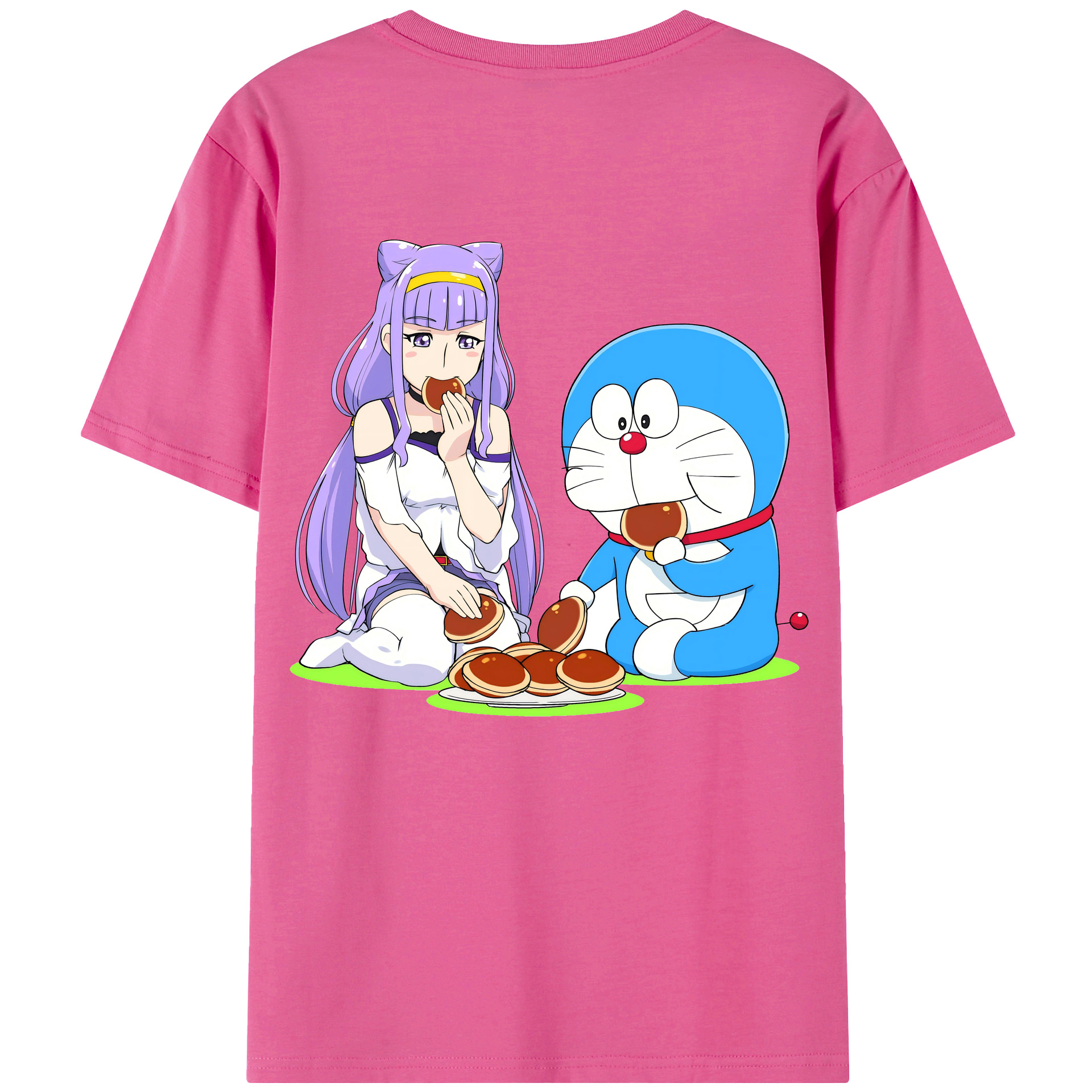 （画像用） ドラえもん Doraemon レディース半袖Tシャツ(バックプリント)