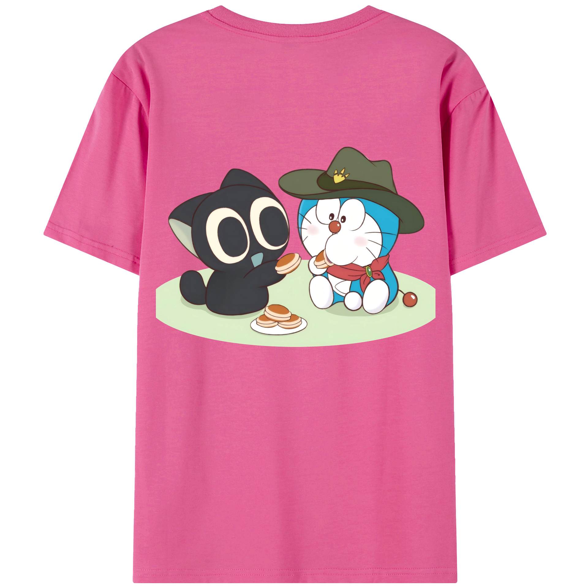 （画像用） ドラえもん Doraemon レディース半袖Tシャツ(バックプリント)