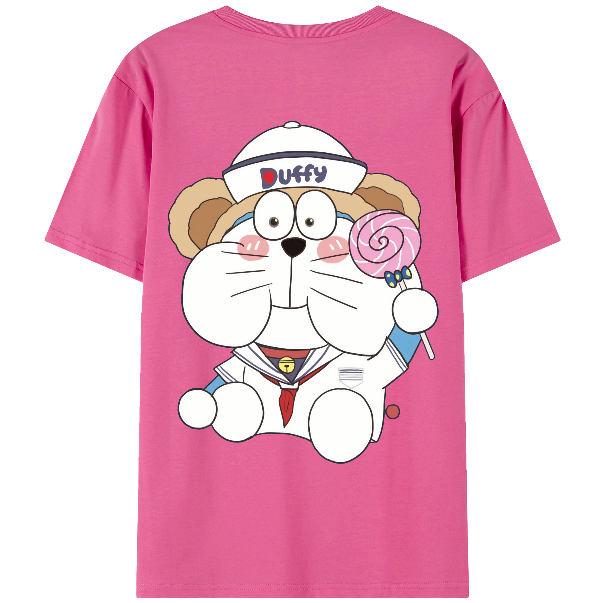 （画像用） ドラえもん Doraemon レディース半袖Tシャツ(バックプリント)