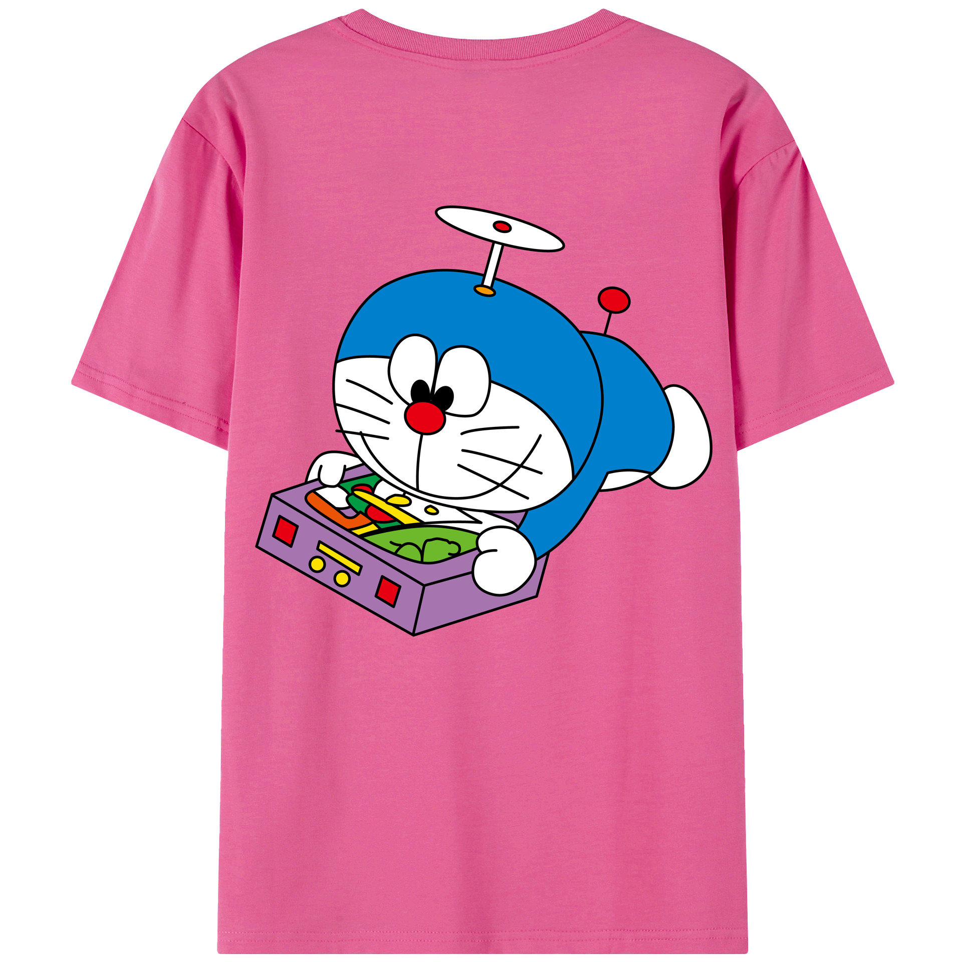 （画像用） ドラえもん Doraemon レディース半袖Tシャツ(バックプリント)